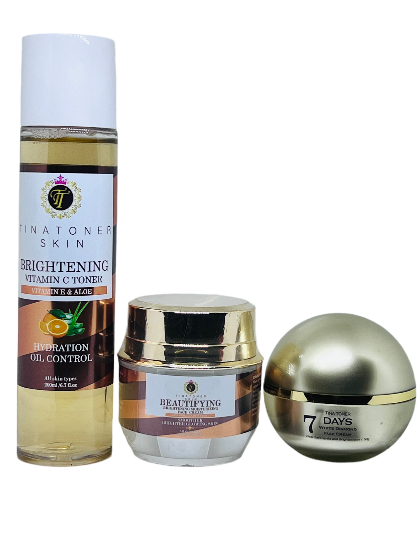 Beautifying Day and night face Combo, 7 day face cream , cleanserToner and day cream