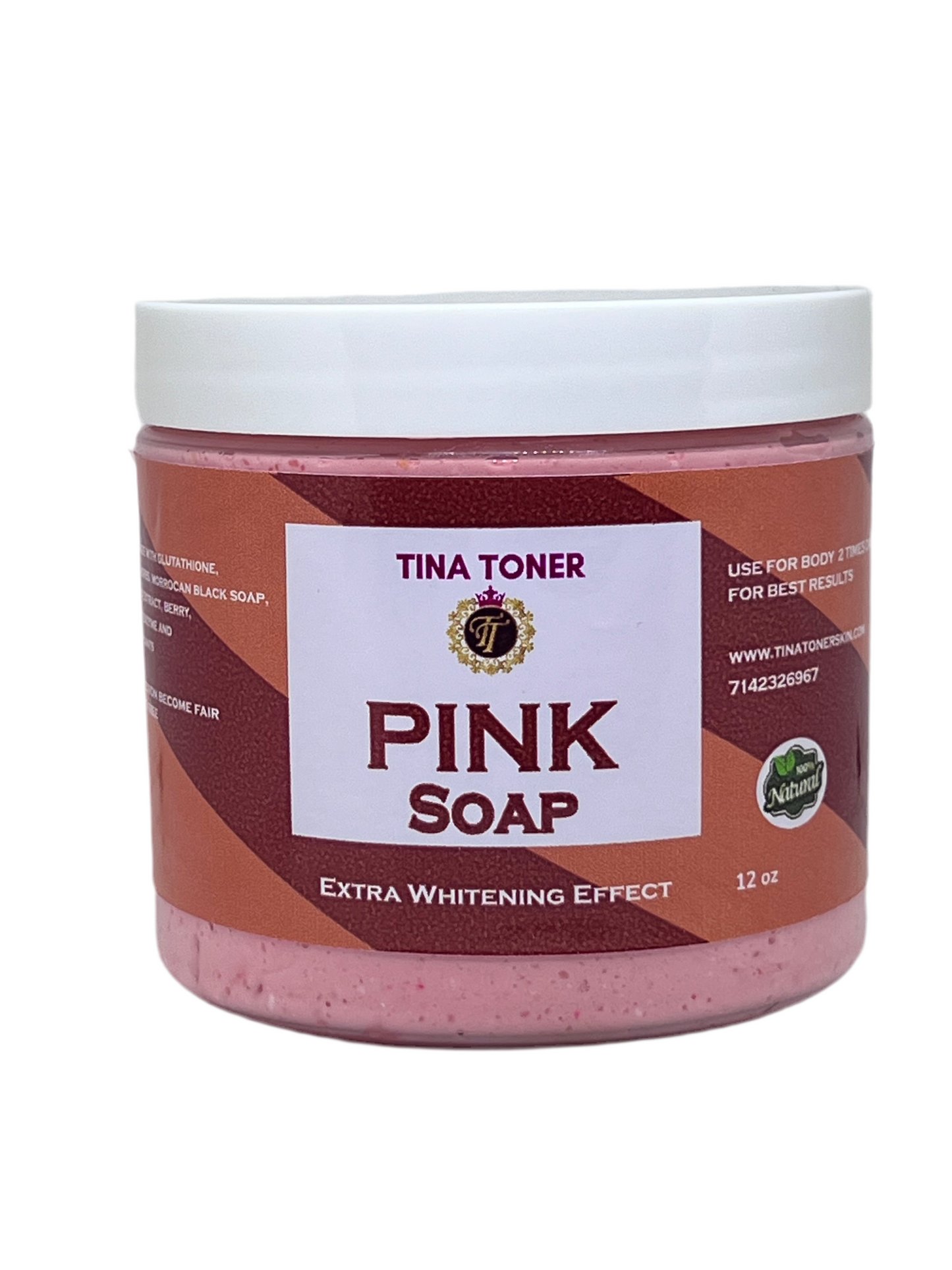 PINK whitening soap 32 OZ/ 1000ml. Jombo size