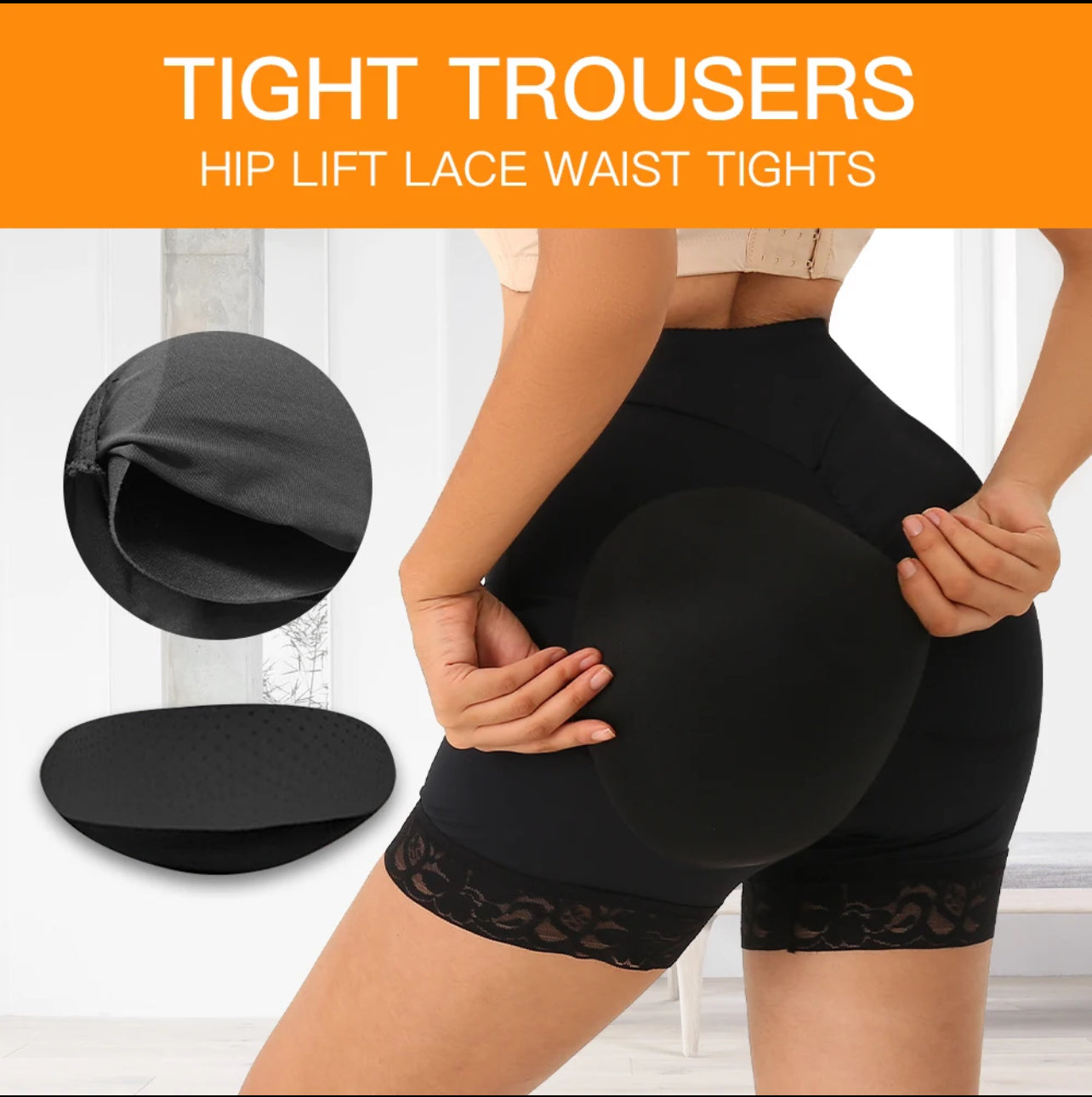 high waisted BBL padding pants