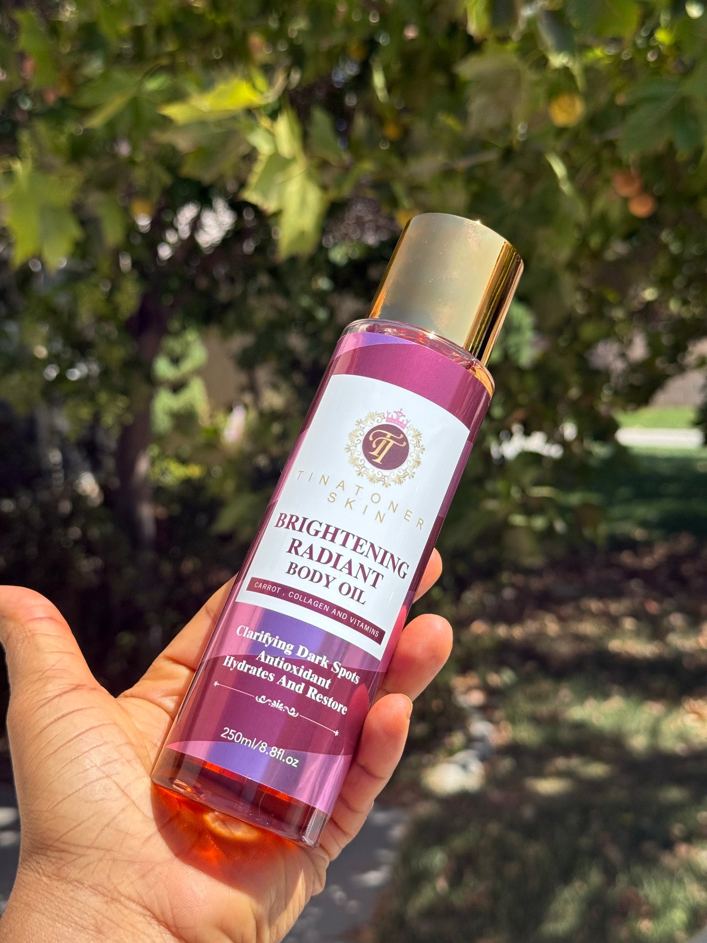 Radiant Glow oil set 2 hydration glow and brightens 8 oz