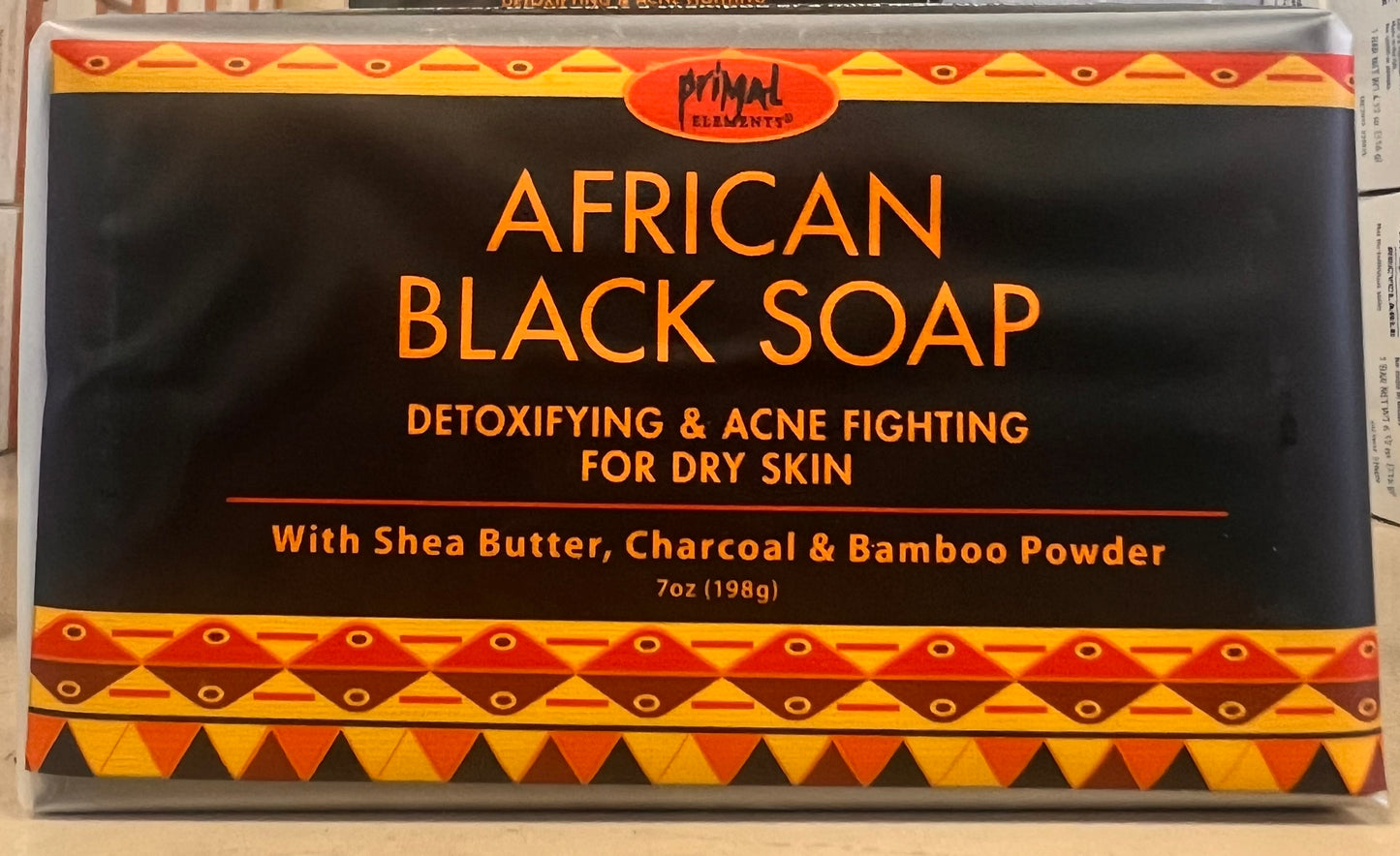 African Black soap bar 197g
