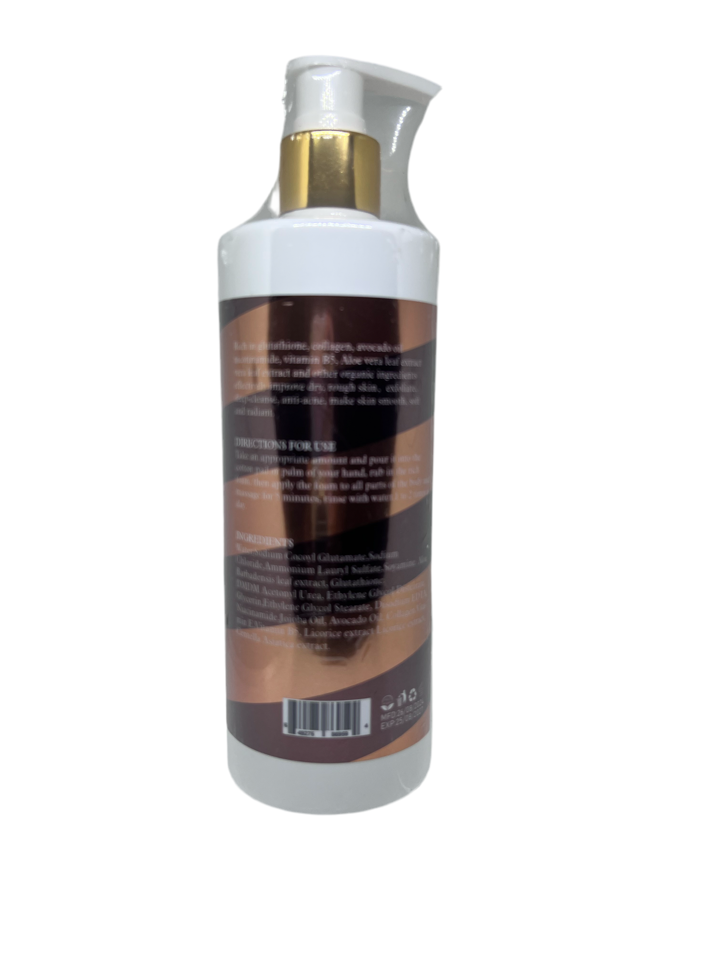 Beautifying body wash milk with glutathione 16 oz