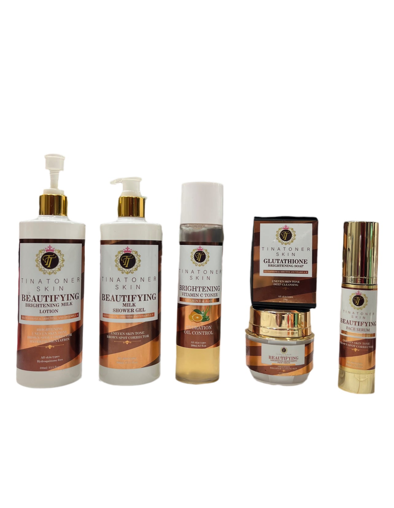 EXTRA BEAUTIFYING BRIGHTENING ( complete combo ) BODY LOTION SET 7