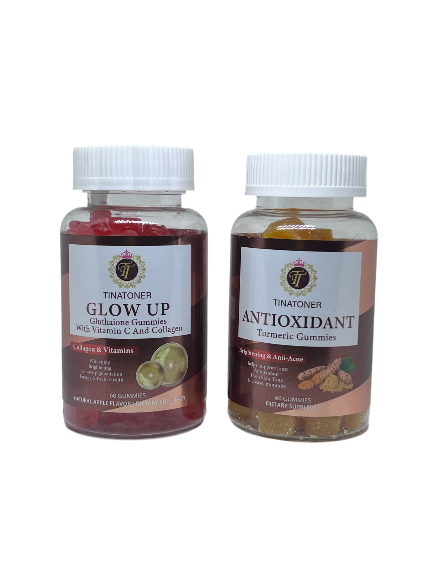 GLOW UP and Turmeric chew gummy
