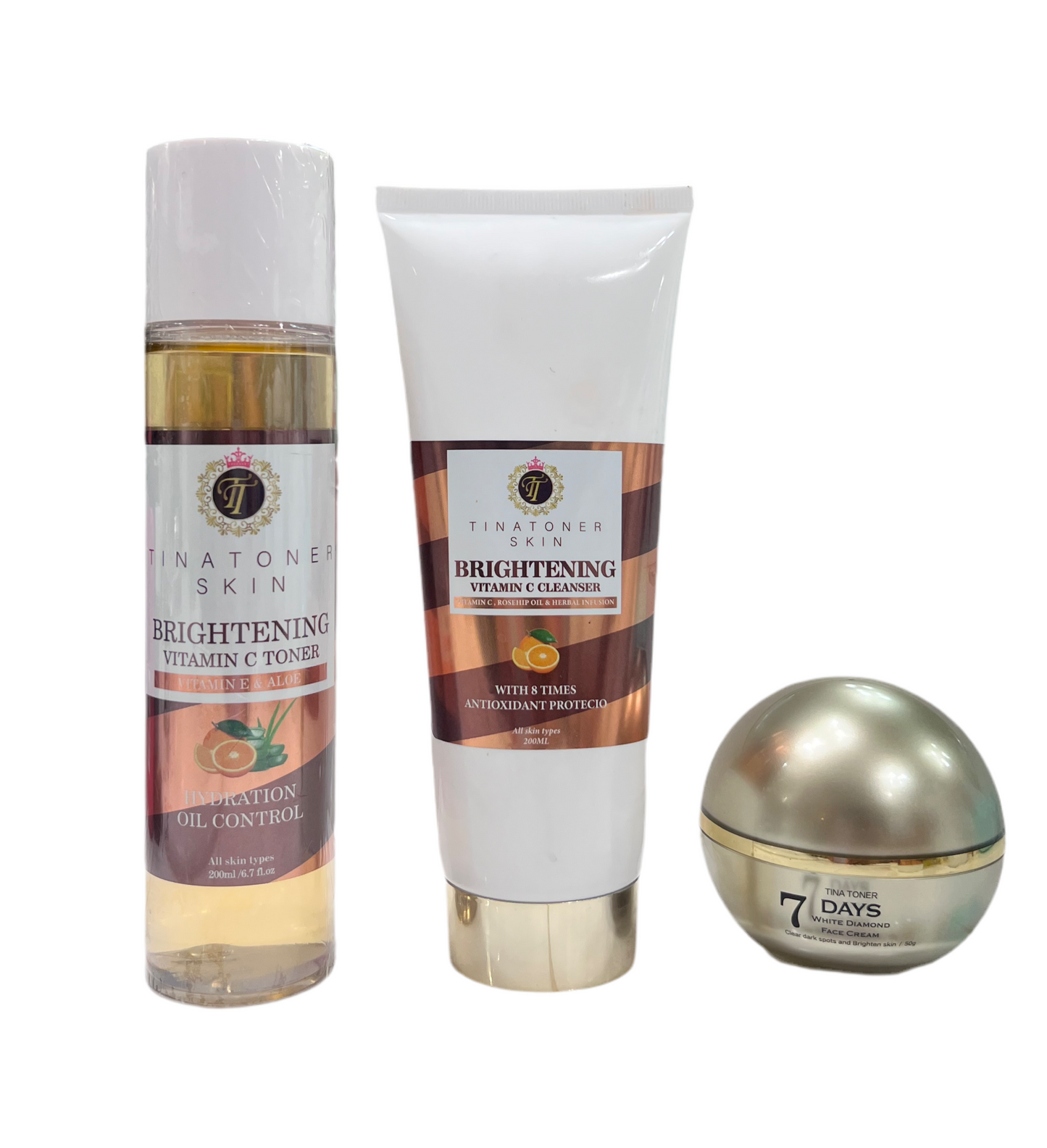 7 DAY FACE CREAM / Lemon Rose Toner set