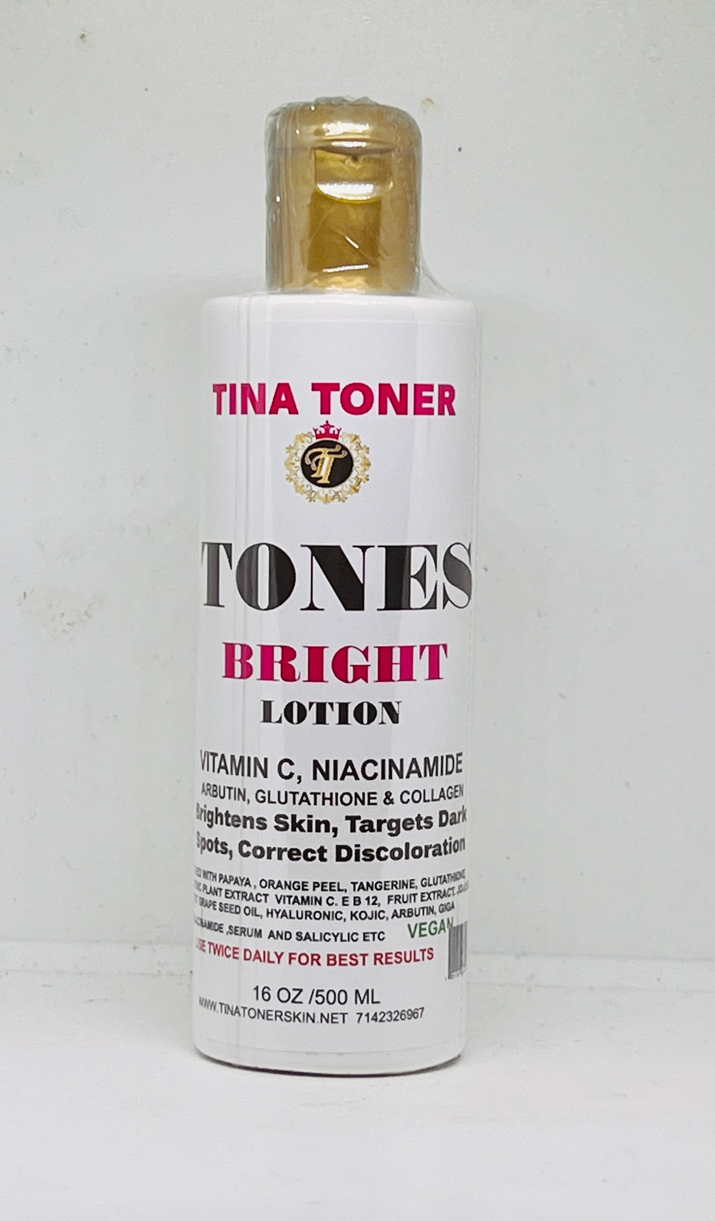 TONES BRIGHTENING MOISTURISER LOTION