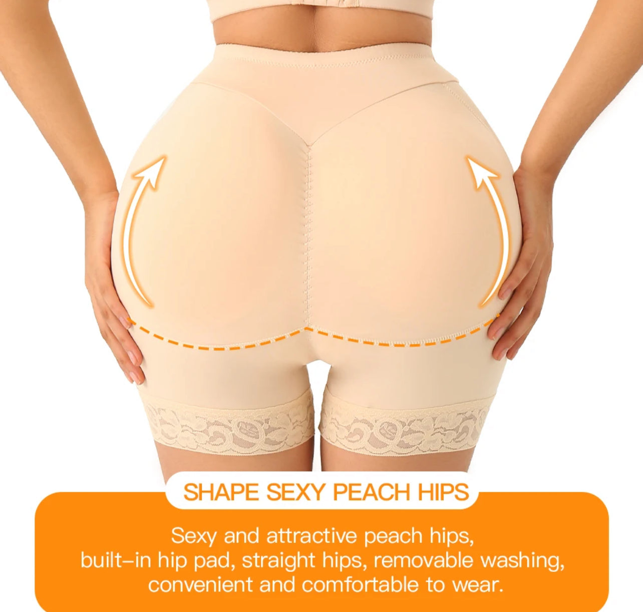 high waisted BBL padding pants
