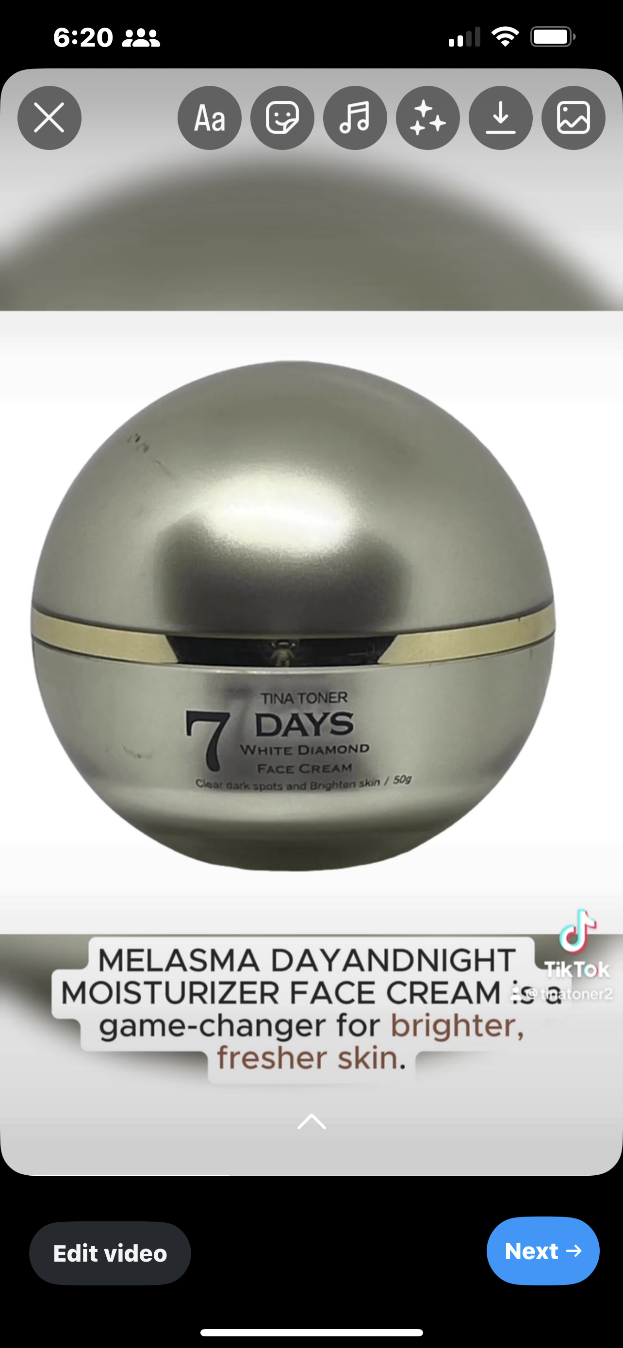 Beautifying Day and night face Combo, 7 day face cream , cleanserToner and day cream