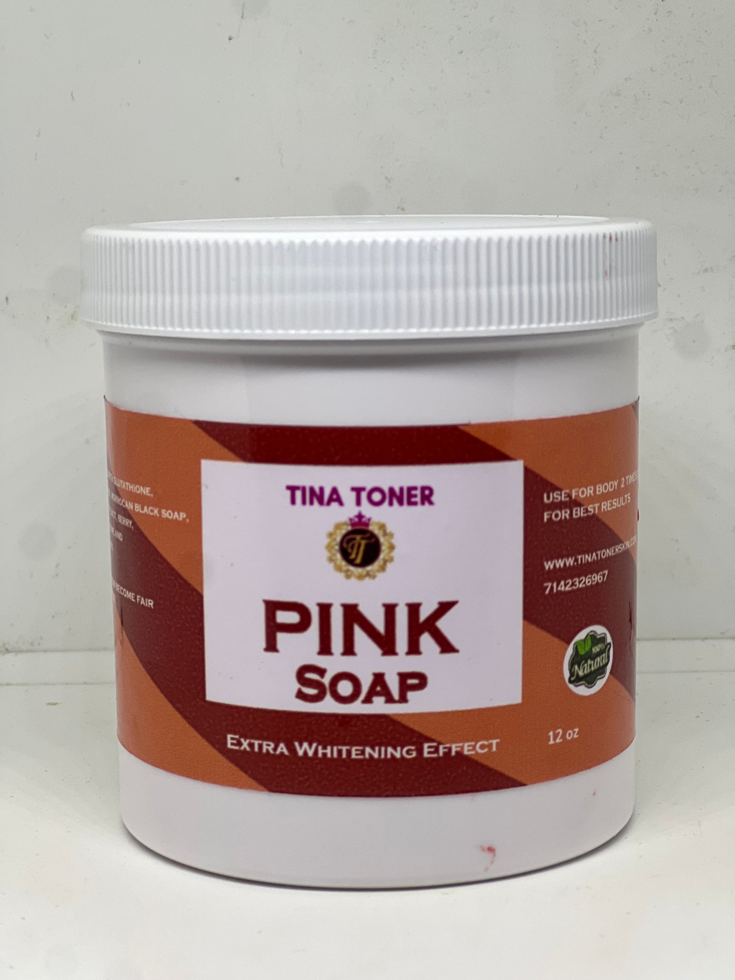 Birthday special Tina toner PINK whitening soap 16 OZ/ 500ML