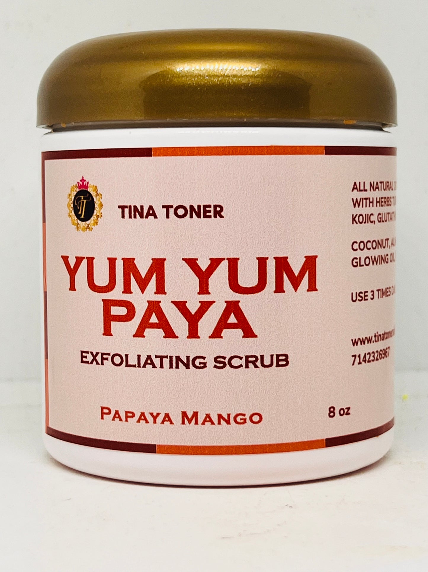 The YUM YUM PAPA Glow scrub