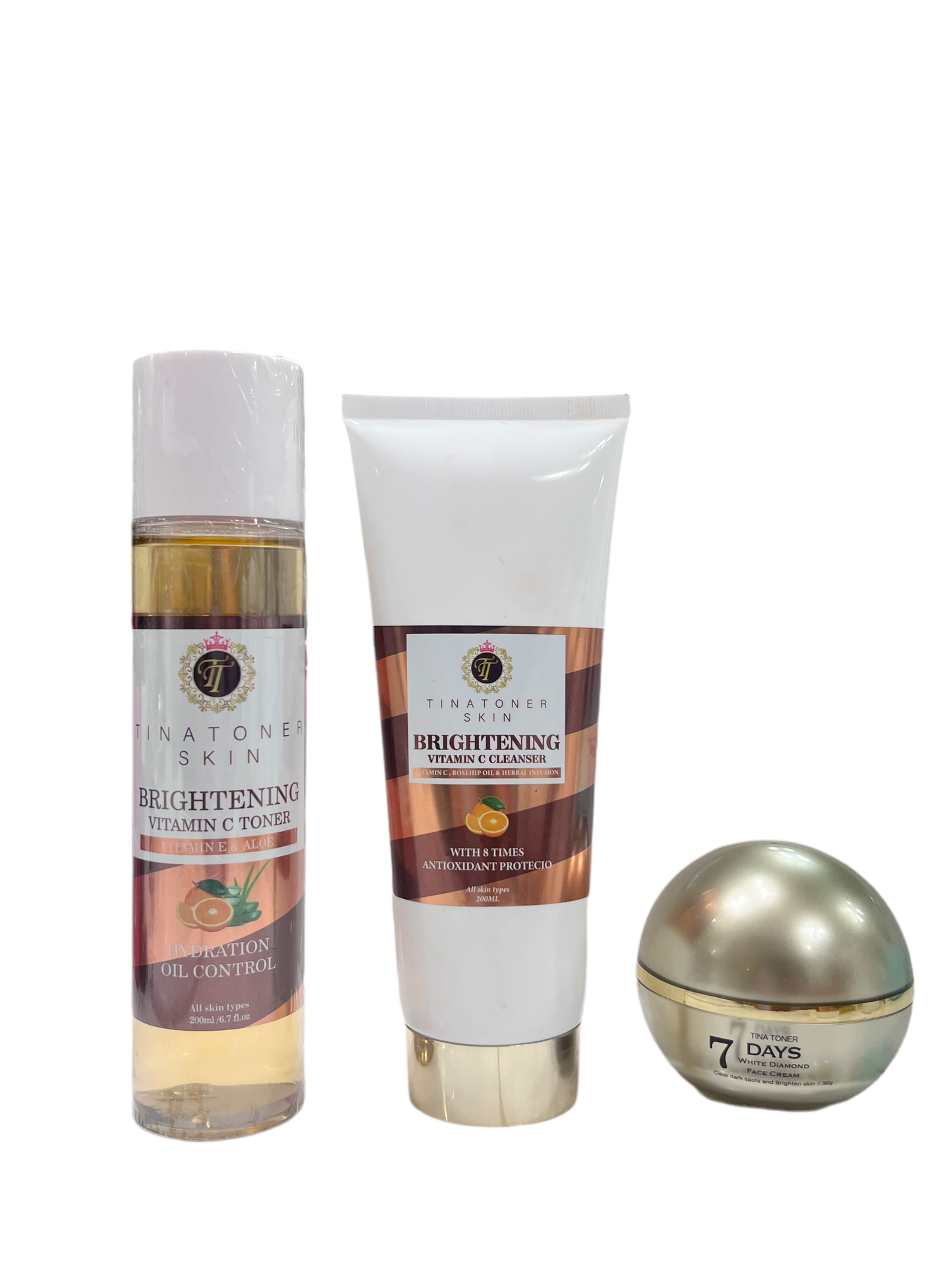 7 DAY FACE CREAM / Lemon Rose Toner set