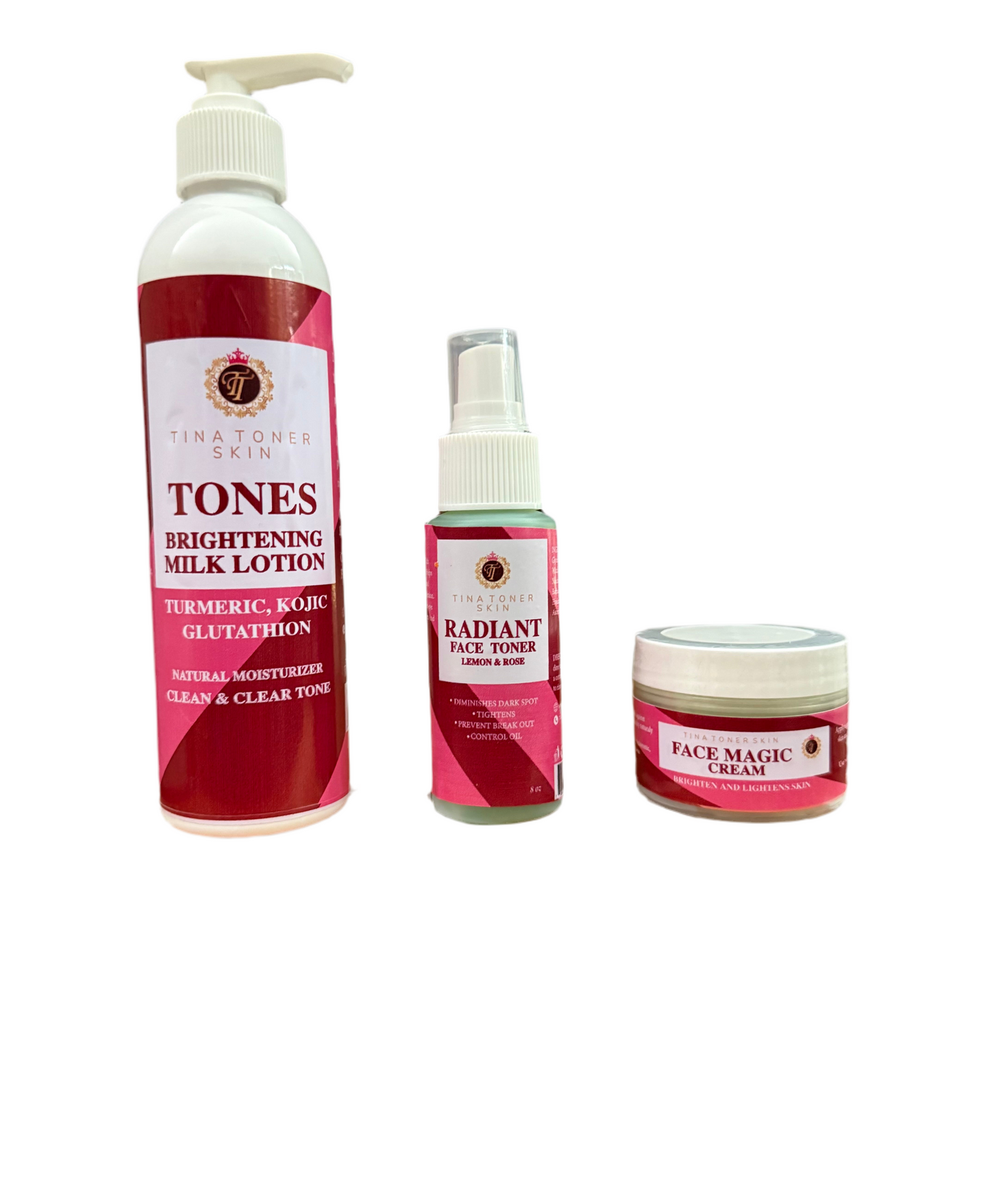BIRTHDAY special Tones (Travel Size ) Brightening Body Moisturizer KIT 3 PIECE