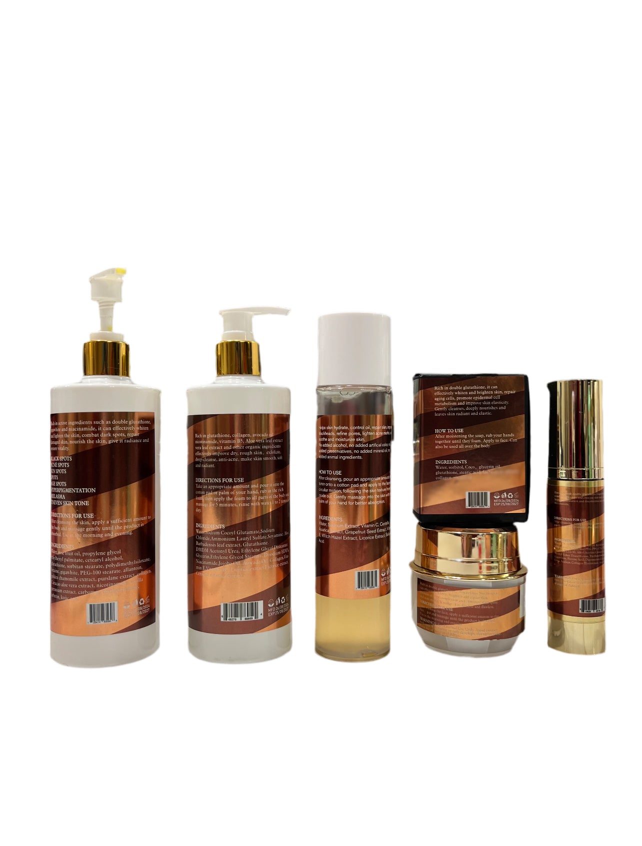 EXTRA BEAUTIFYING BRIGHTENING ( complete combo ) BODY LOTION SET 7