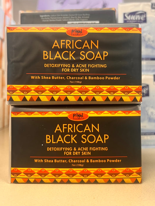 African Black soap bar 197g
