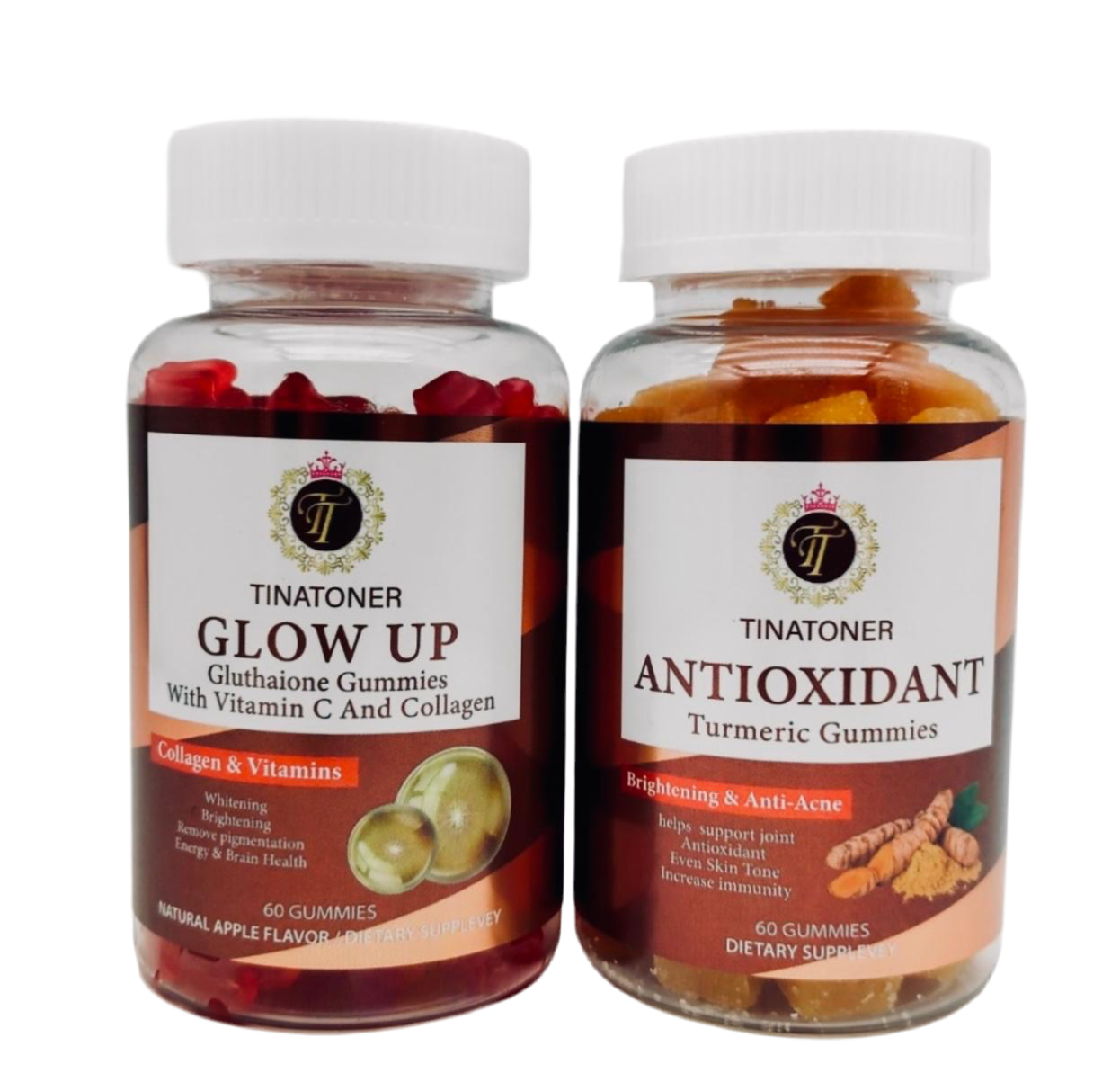 GLOW UP and Turmeric chew gummy