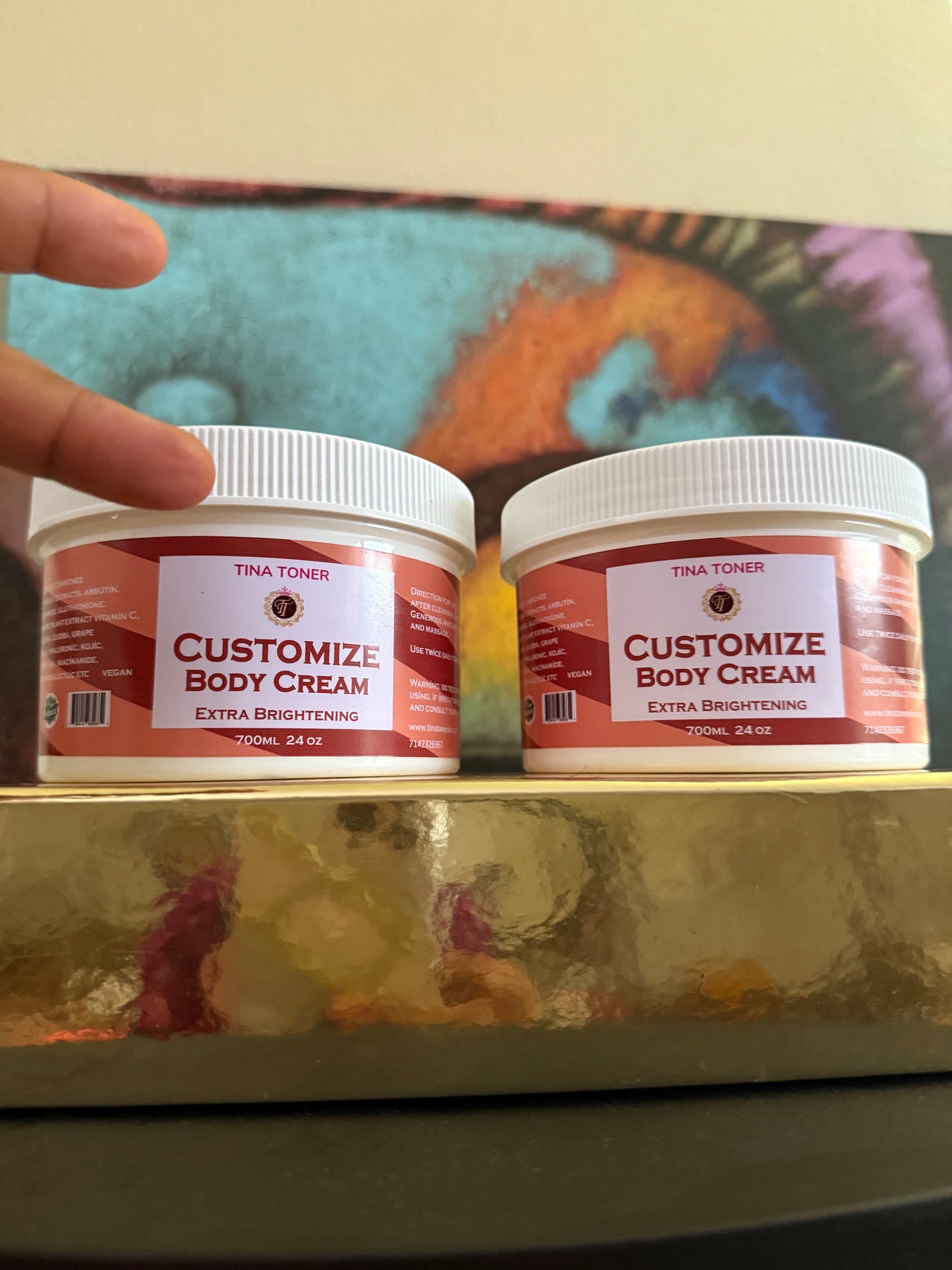 Birthday super deal 2 Large Customized cream 2 Face magic + soap and toner