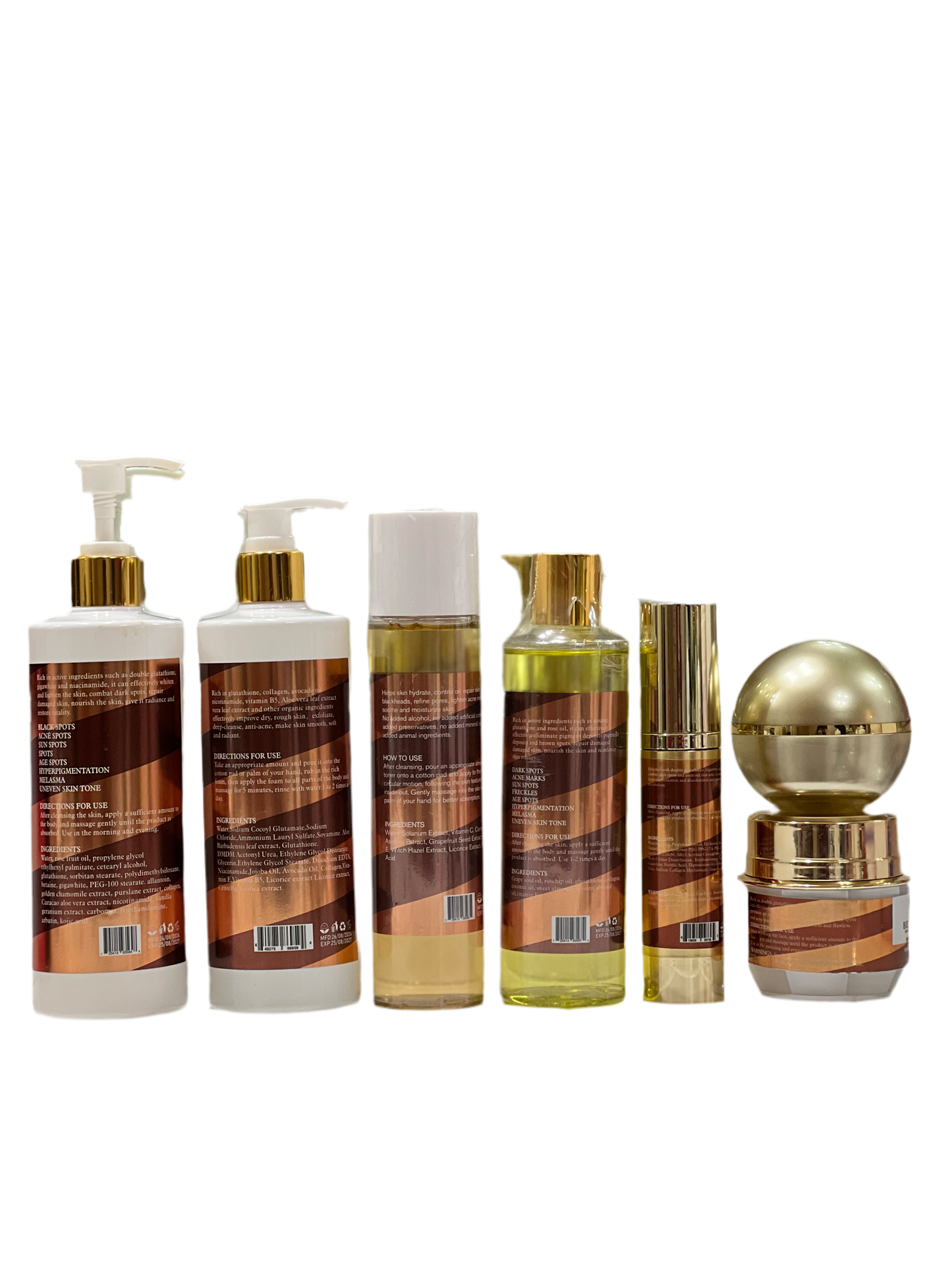 EXTRA BEAUTIFYING BRIGHTENING ( complete combo ) BODY LOTION SET 7