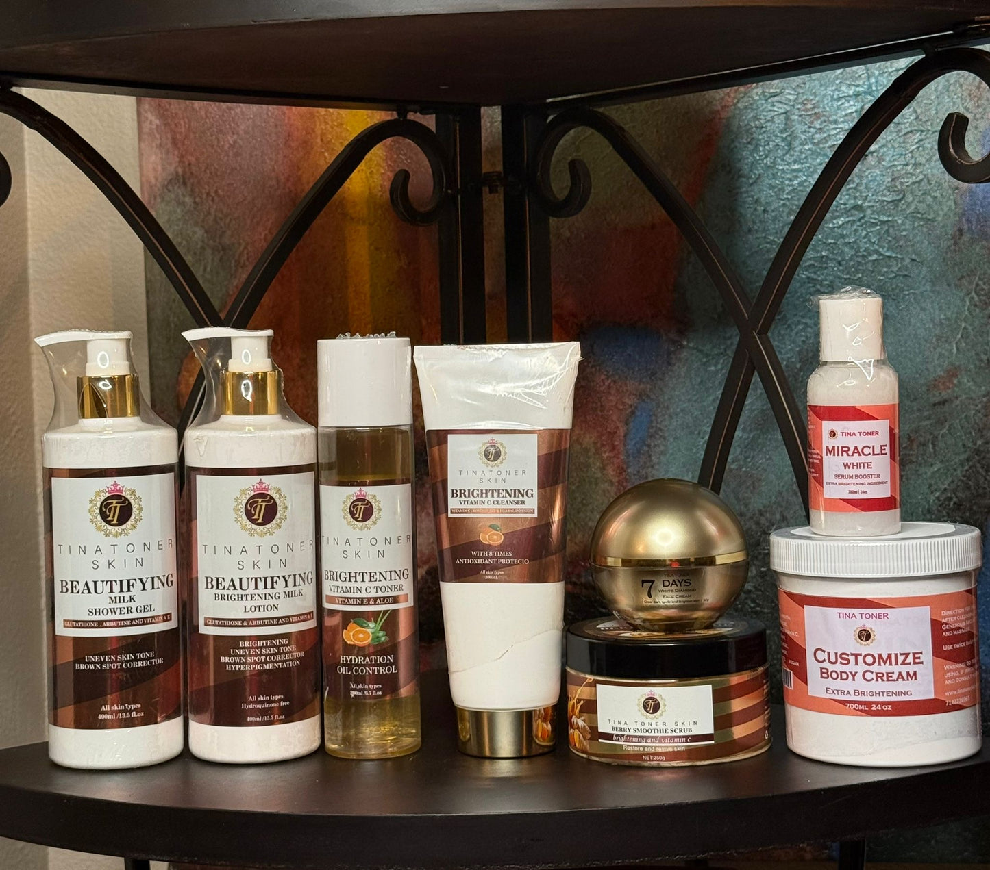 Birthday SPECIAL deal ) BEAUTIFYING BRIGHTENING 5 ( complete combo with BODY 500ml Coustomize cream