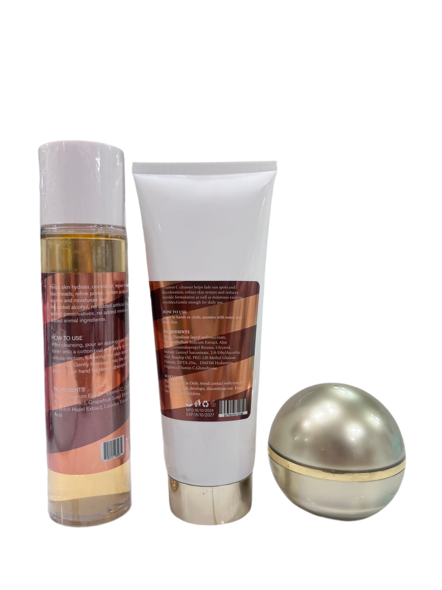 7 DAY FACE CREAM toner , cleanser serum face moisturizer set5