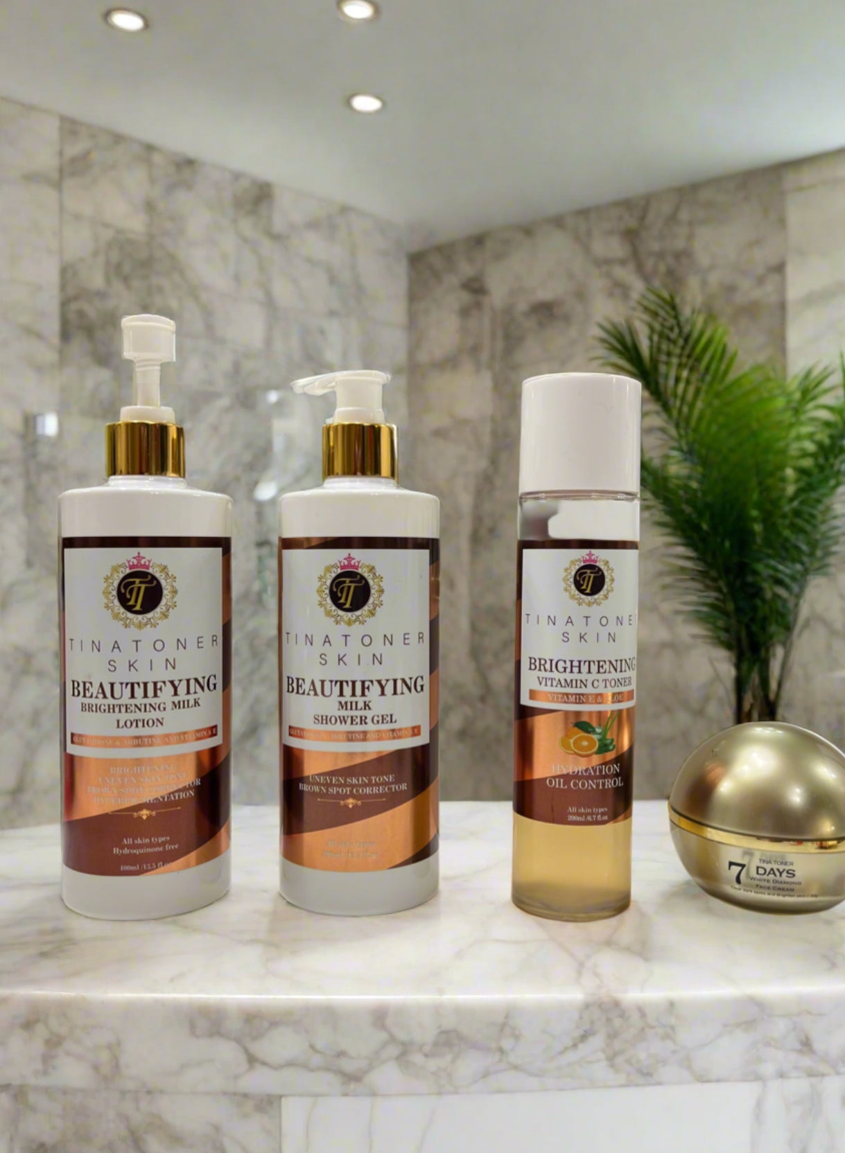 BEAUTIFYING BRIGHTENING (Body AND FACE SET 5 PIECE