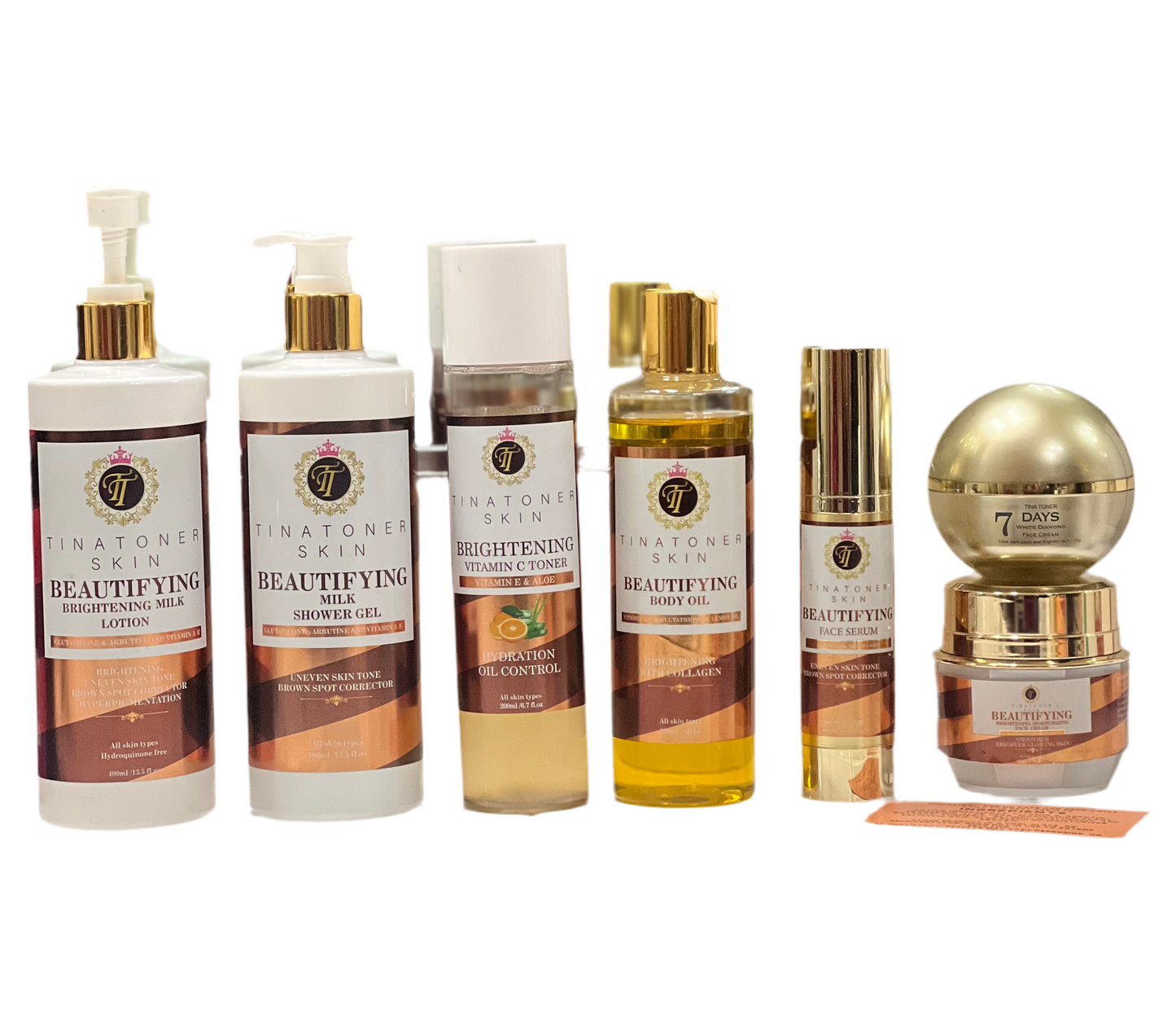 EXTRA BEAUTIFYING BRIGHTENING ( complete combo ) BODY LOTION SET 7