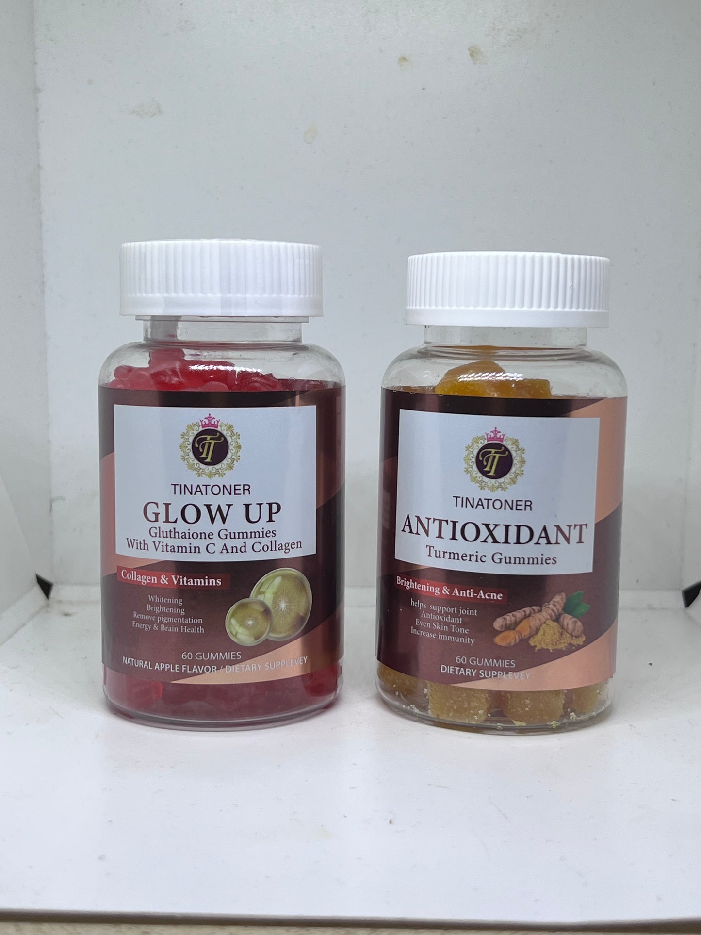 GLOW UP and Turmeric chew gummy