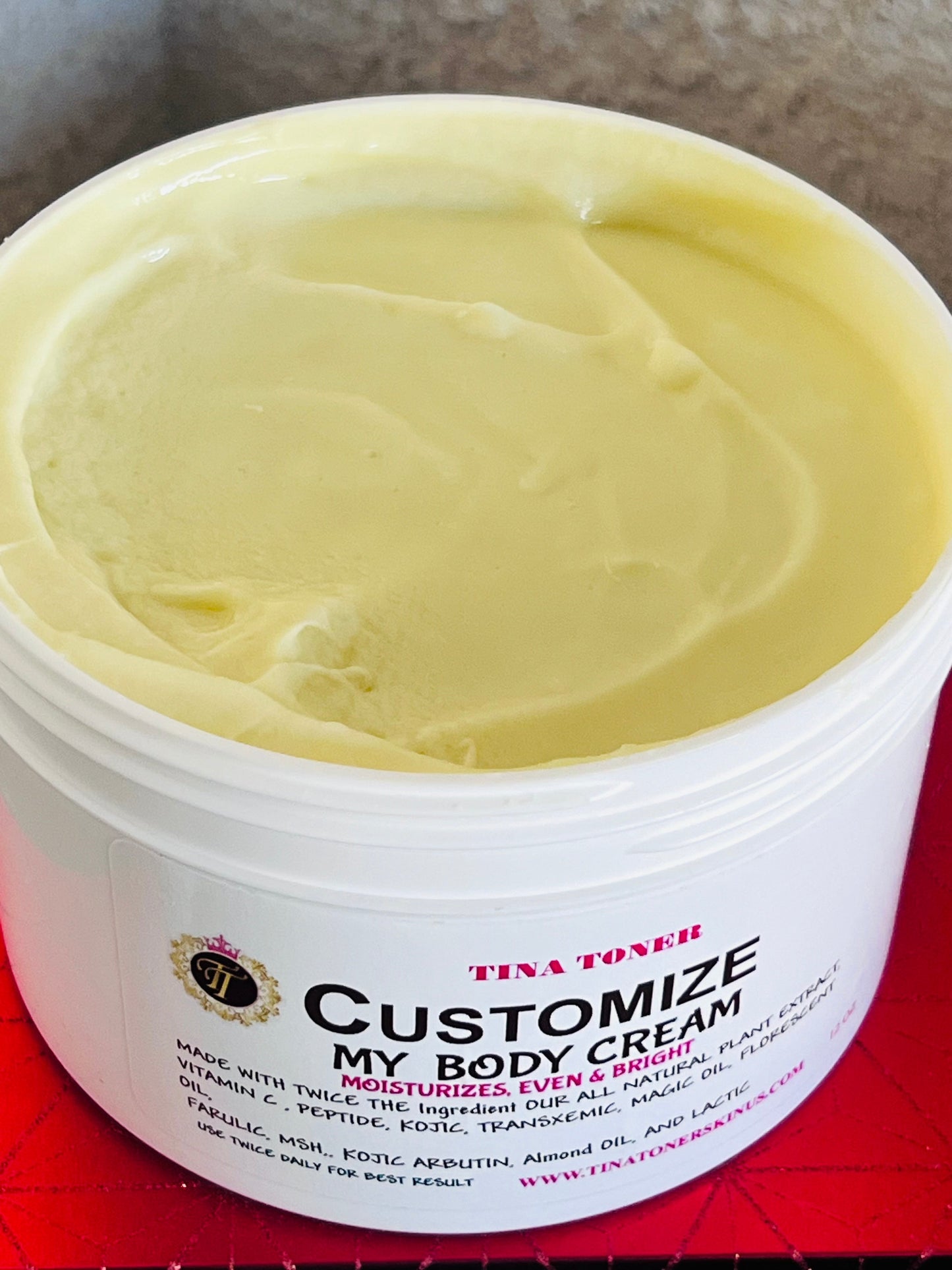 Customized MY body cream 24 oz