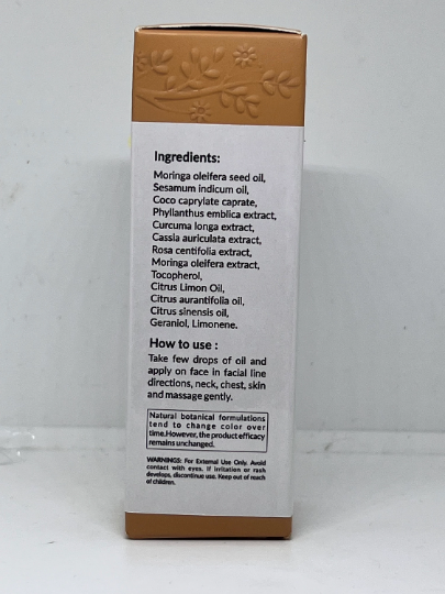 Anti-Aging Moringa Turmeric Face Oil