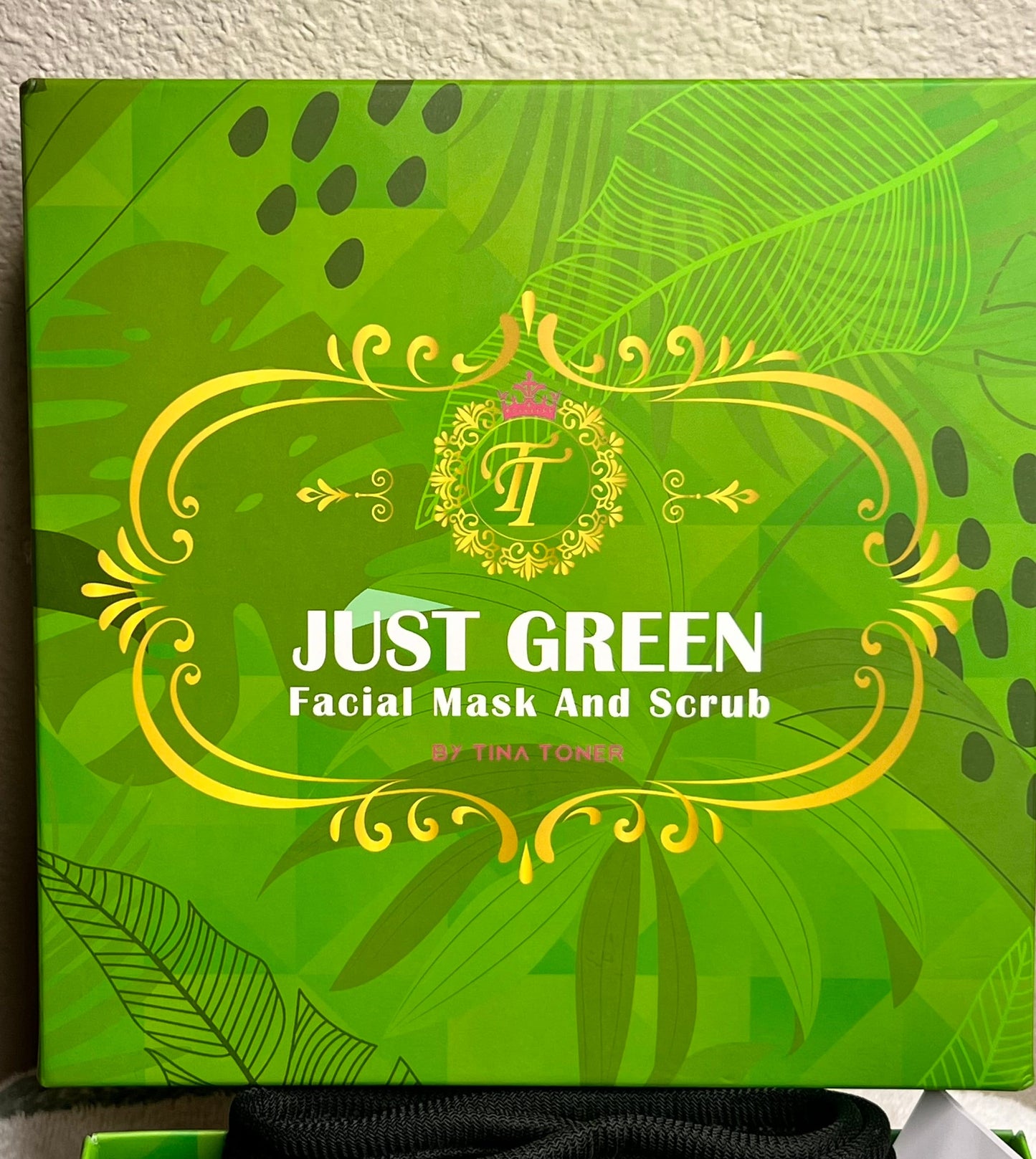 Just Green face mask and scrub