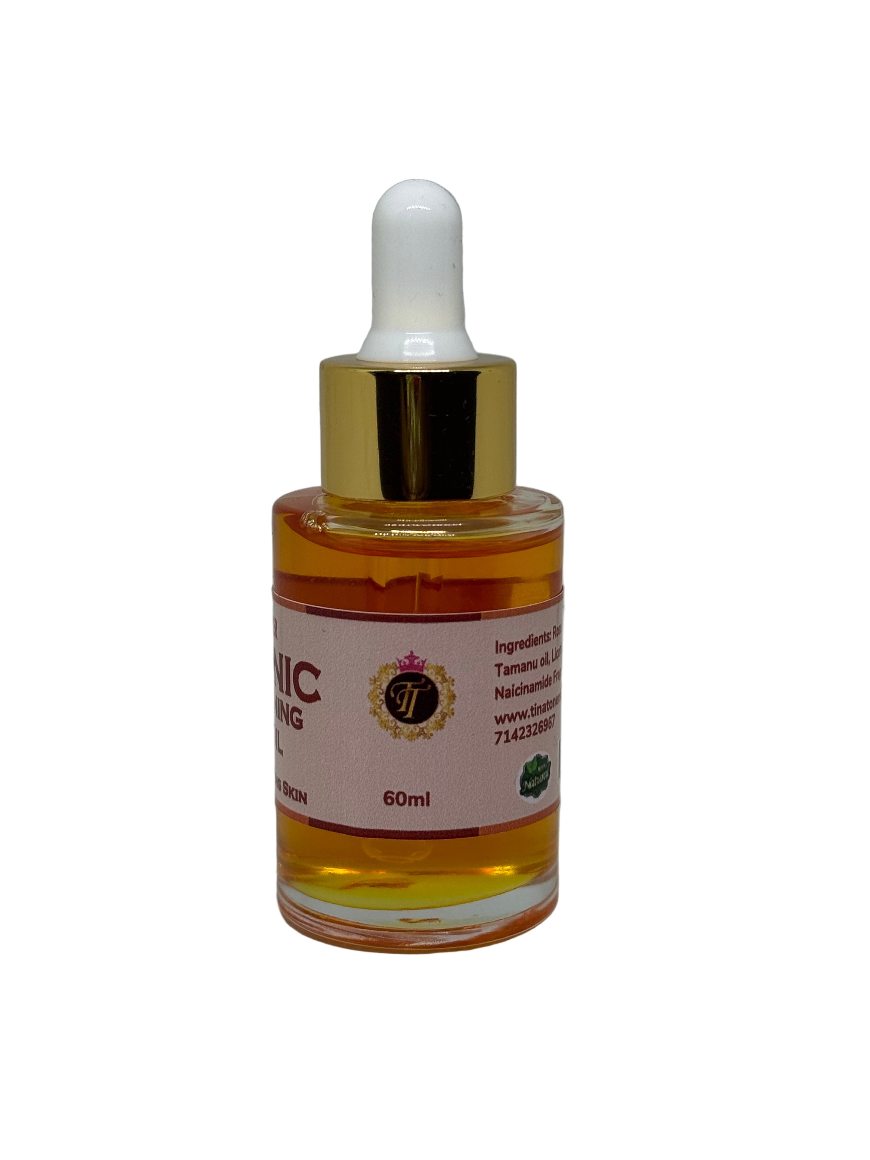 ORGANIC  Glow BRIGHTENING FACE OIL DROP 1oz