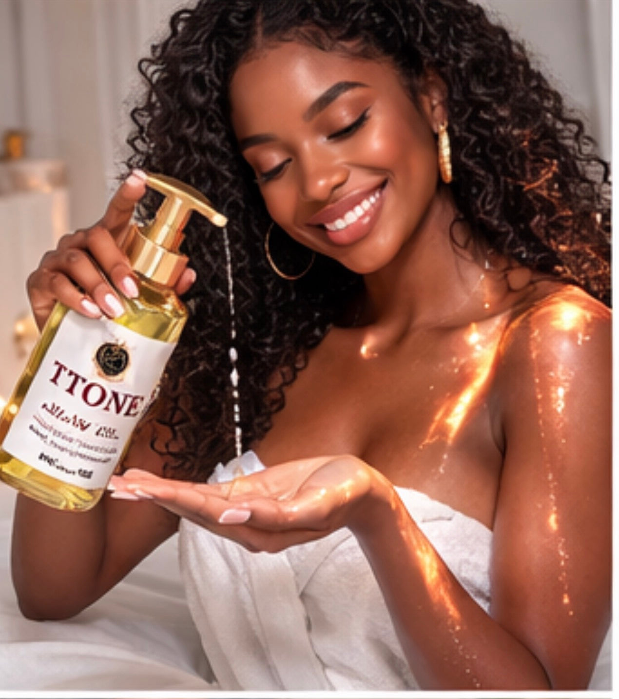 Yellow  Coco sunset gel oil hydration  glow and brightens 8 oz