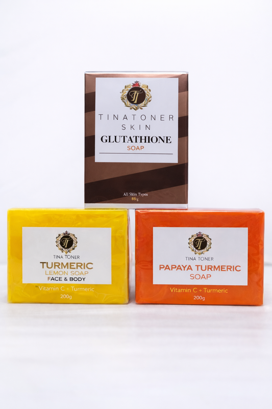 Sample set LEMON, TURMERIC   Gluthaione SOAP