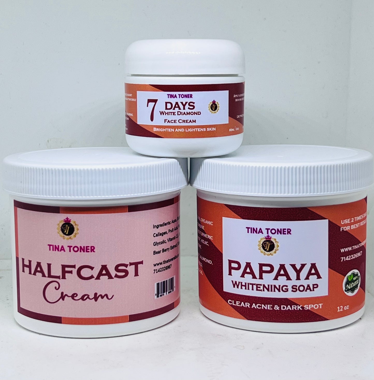 Half cast cream cream  set  12 oz