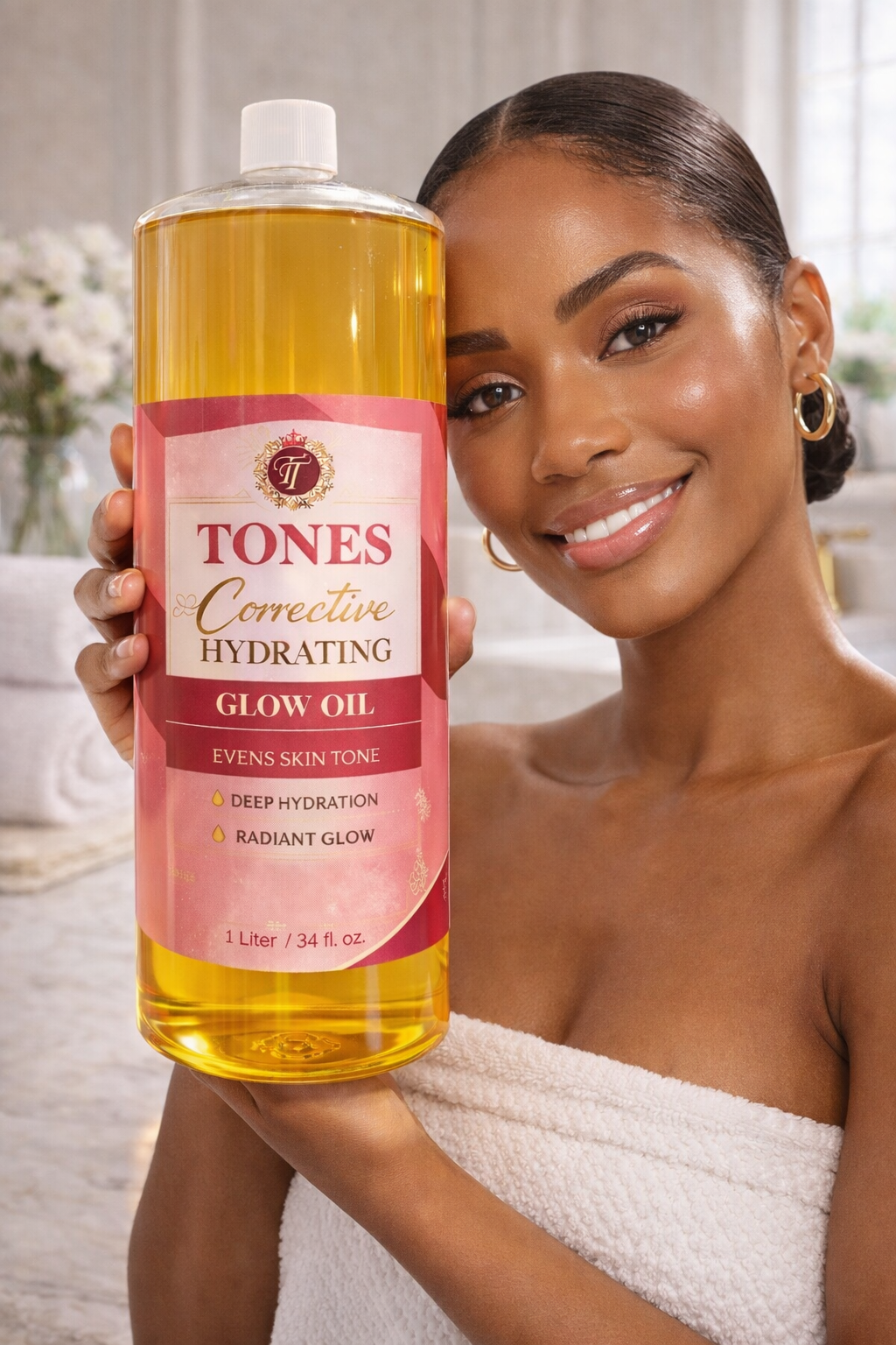 TONES BODY oil hydrating oil JOMBO SIZE 1L