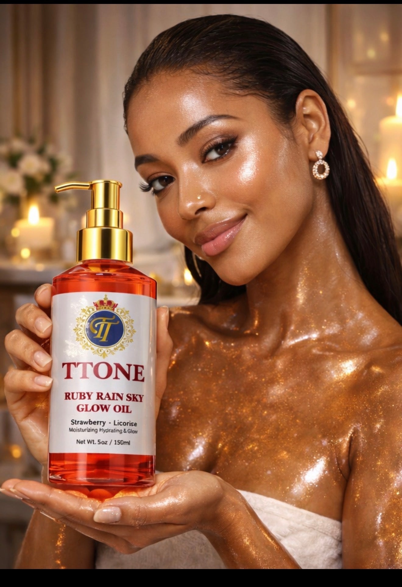 Red Glow oil hydration  glow and brightens 8 oz