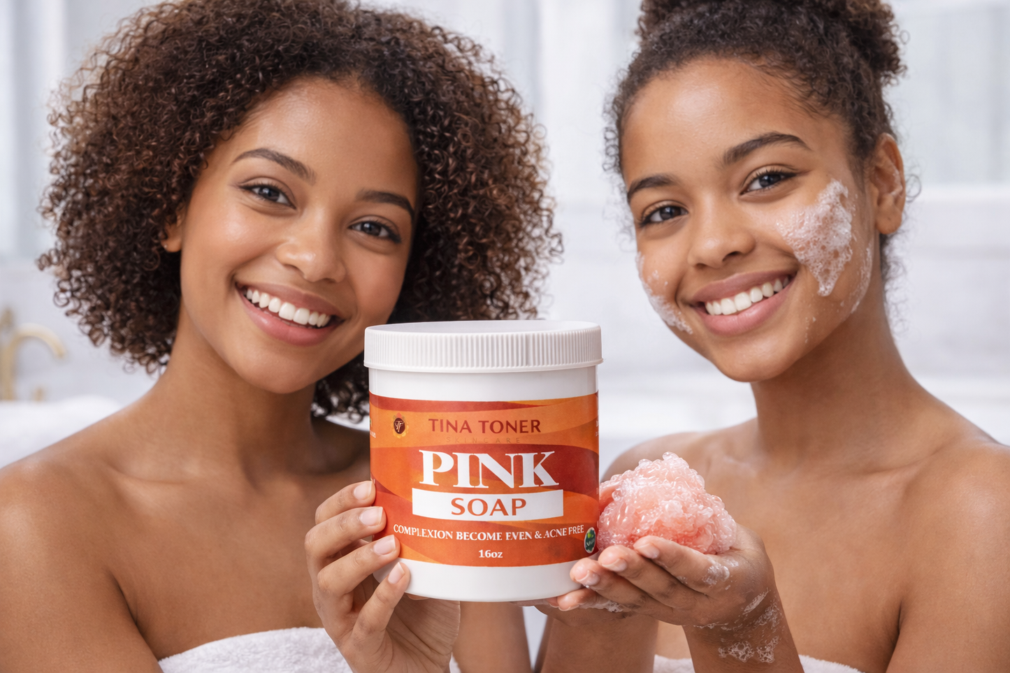 Tina toner PINK whitening soap 16 OZ/ 500ML