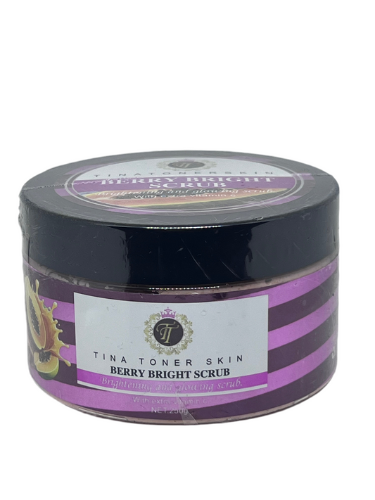 BERRY BRIGHT SCRUB   WITH PAPAYA AND TOMATOES scrub