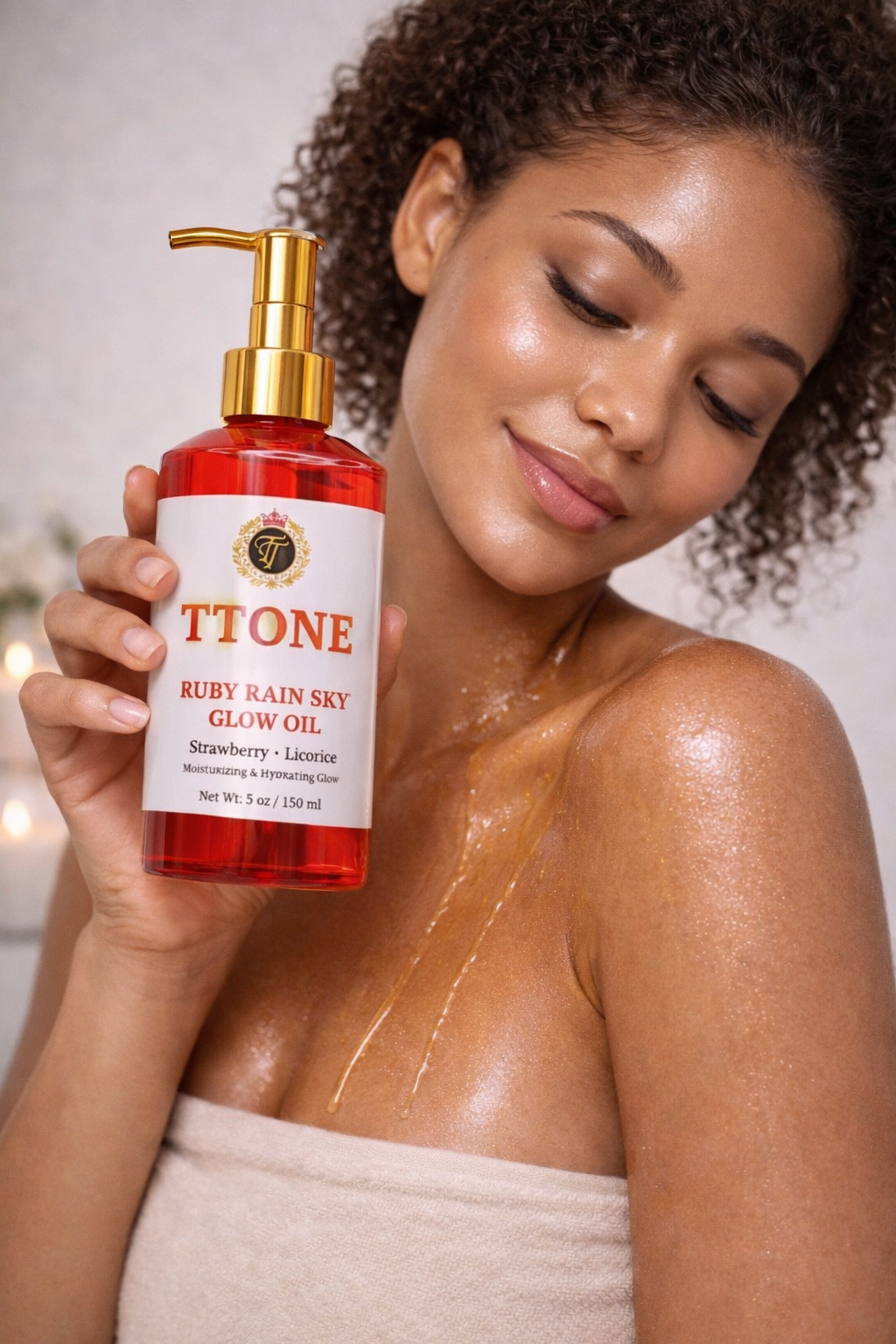 Red Glow oil hydration  glow and brightens 8 oz