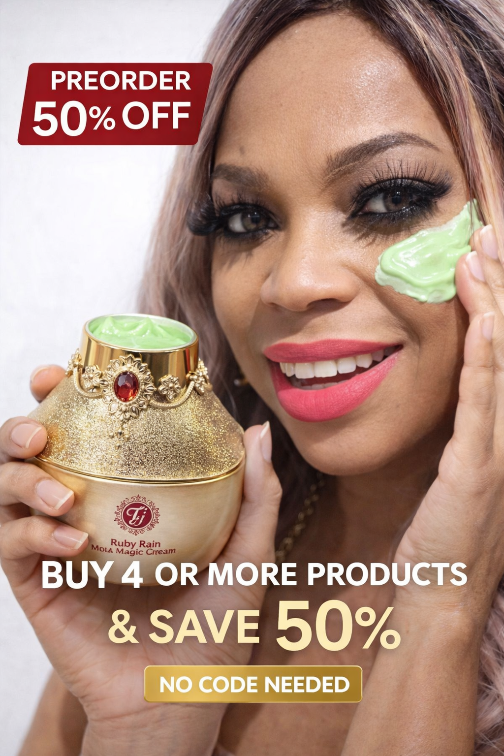 TTONE Ruby Rain Face Magic CreaM.     Upgraded (50g)