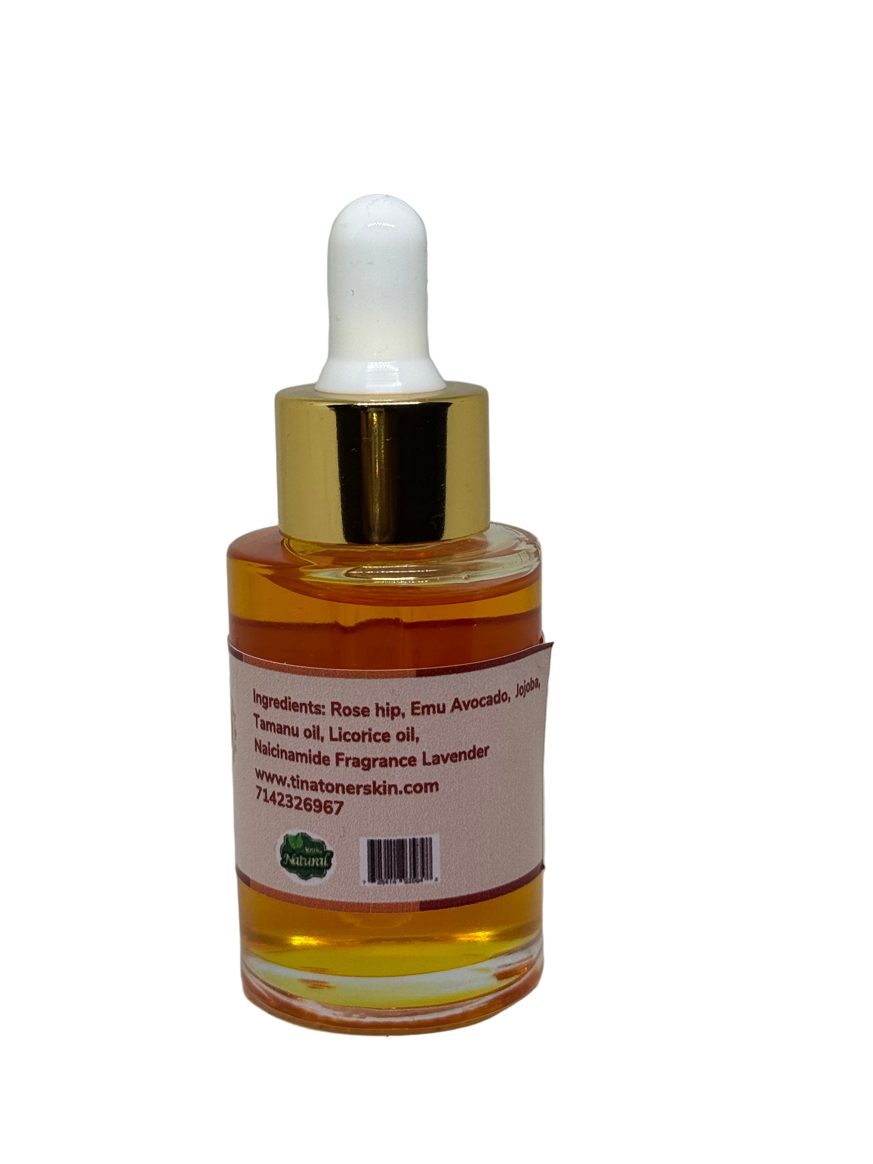 ORGANIC  Glow BRIGHTENING FACE OIL DROP 1oz