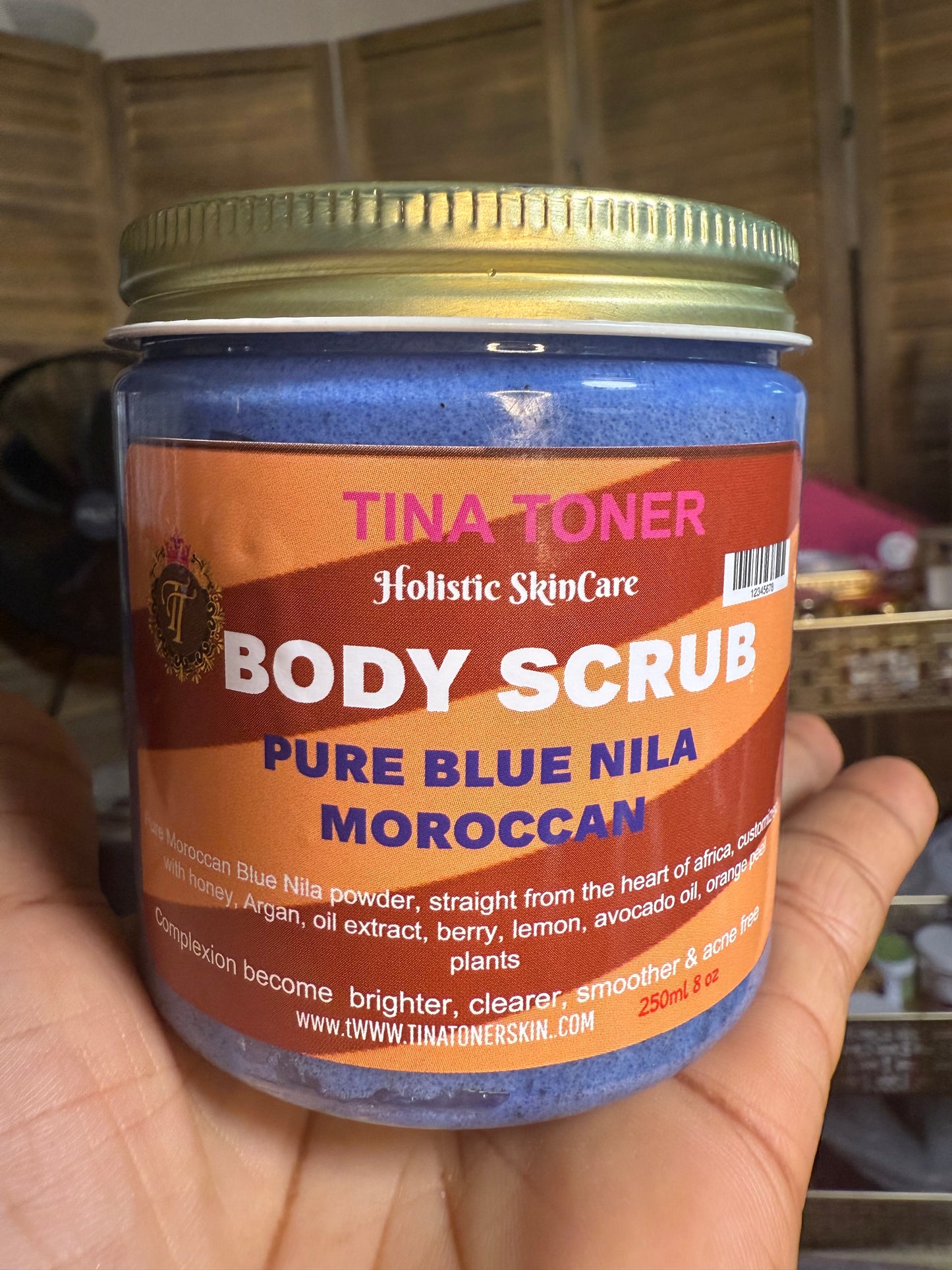 Pure Brightening Blue Nila scrub( morrocan