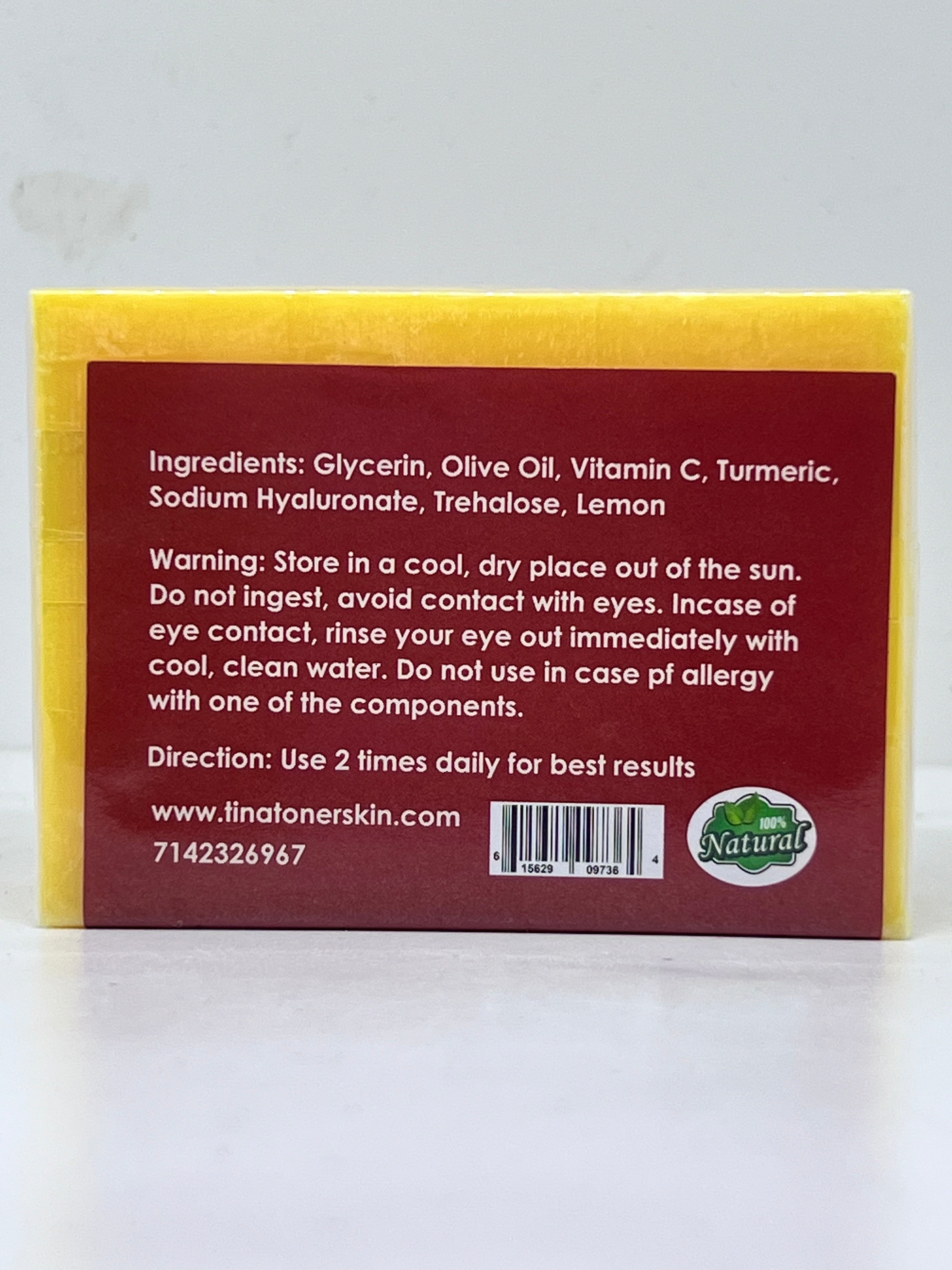Glutathione Turmeric Lemon Face & Body Soap 150g