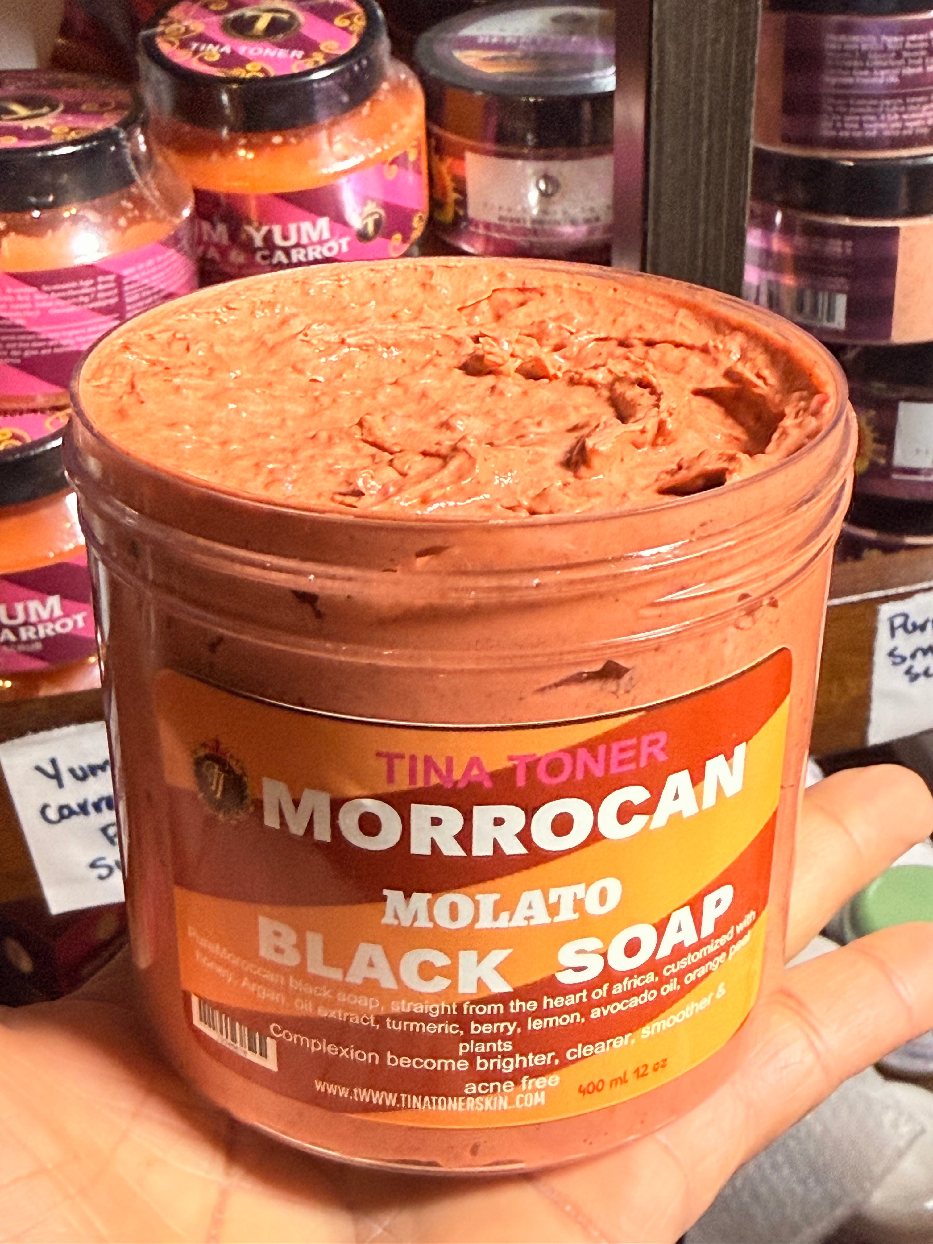 Moroccan BLACK SOAP 12OZ