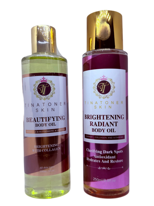 Radiant  Glow oil set  2 hydration  glow and brightens 8 oz