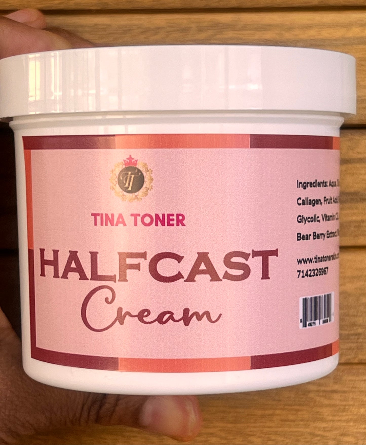Half cast cream, face and soap 12 oz large