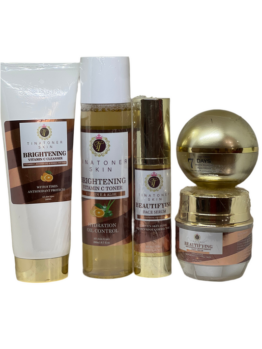 7 DAY FACE CREAM  toner , cleanser serum face moisturizer set5