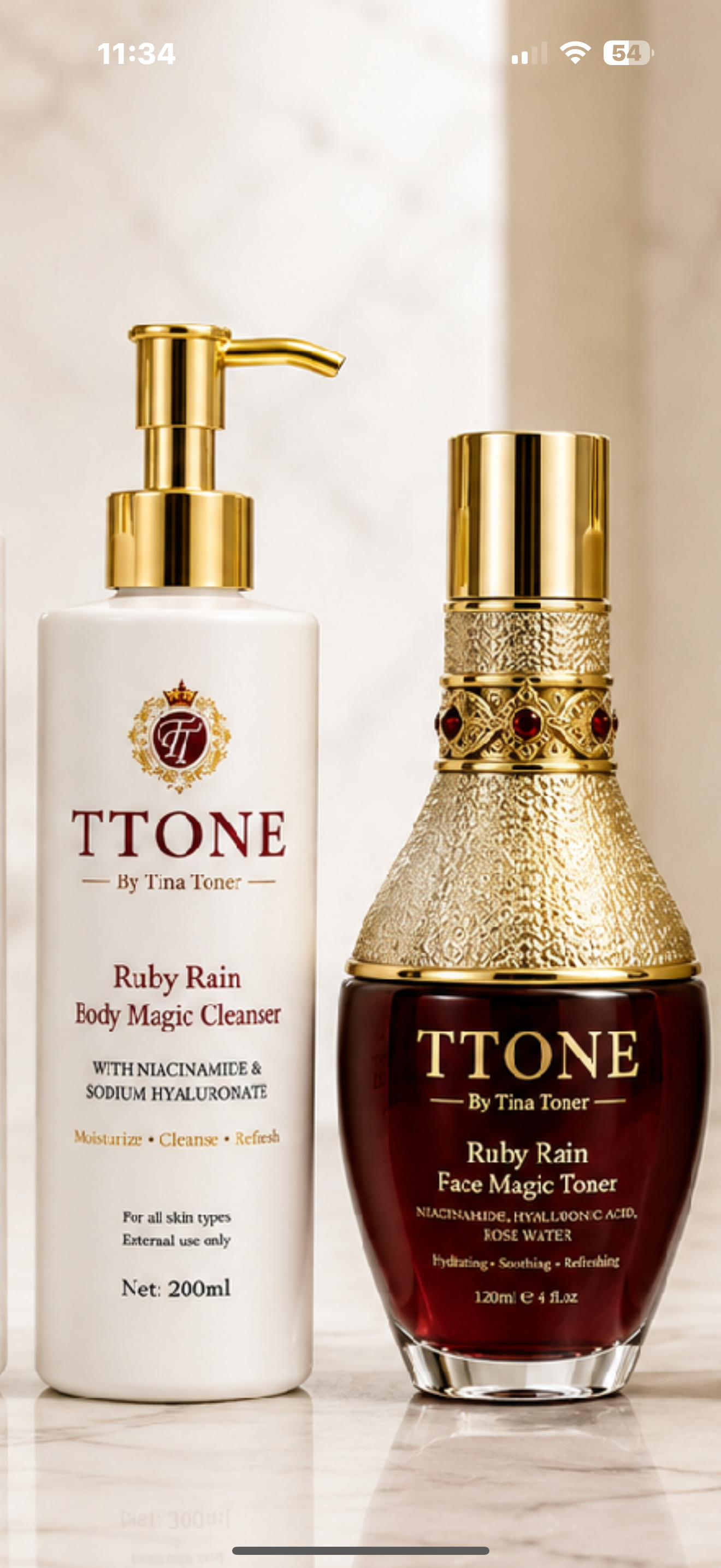 TTONE Ruby Rain  Daily Face maintenance set