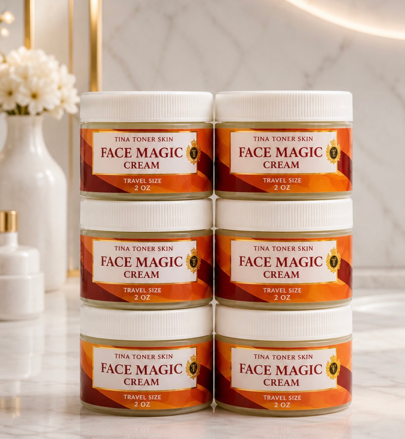 6 piece Face Magic Cream Travel Size Sample
