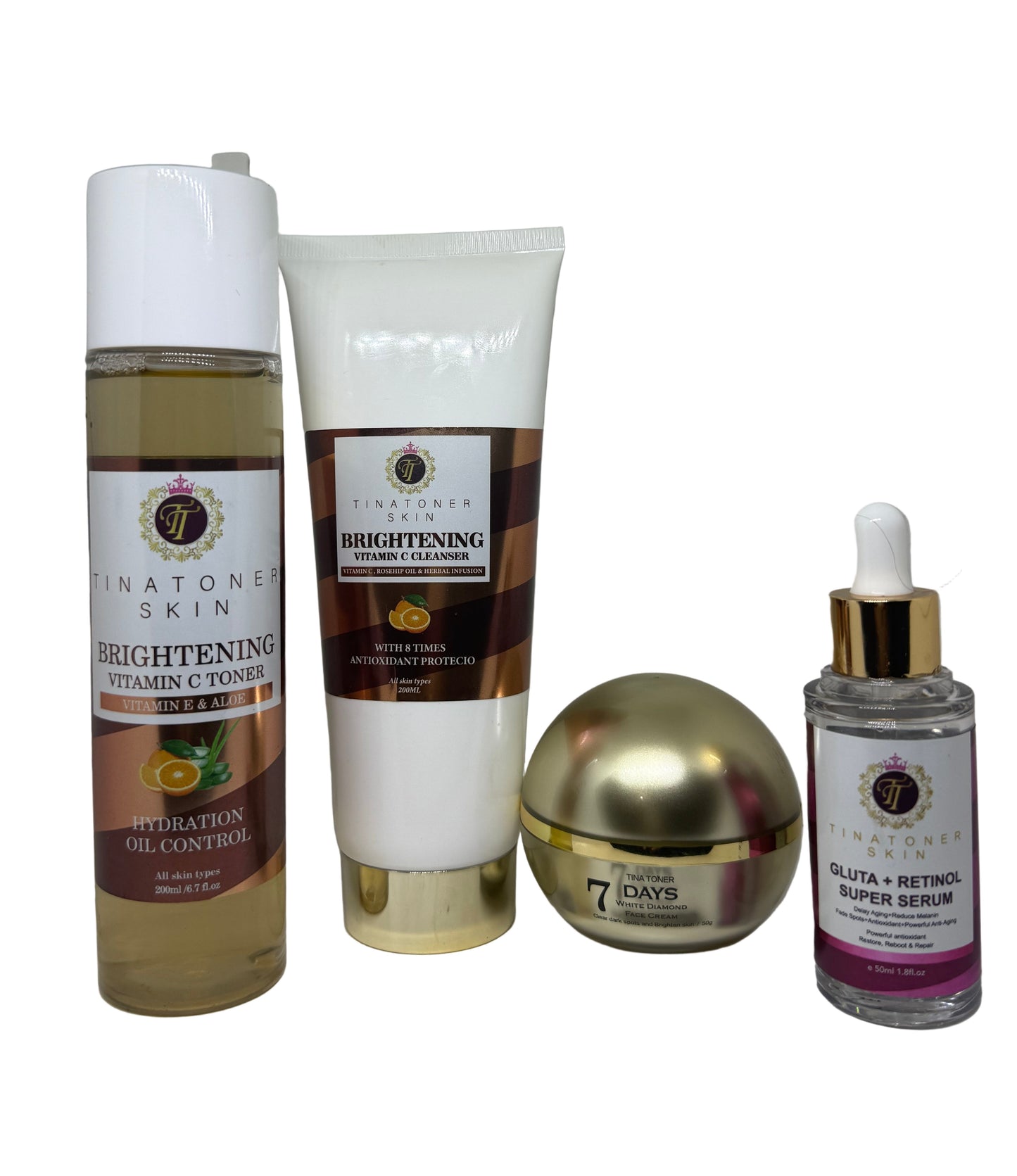 7 DAY FACE CREAM  / Lemon Rose Toner set 4