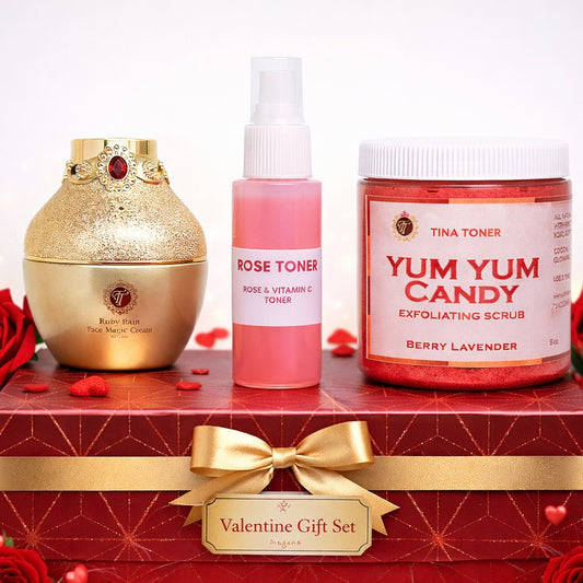 VALENTINE SPECIAL ROYAL RUBY RAIN Face magic  TONER AND SCRUB  DEAL  ( BEST SELLER 50g )
